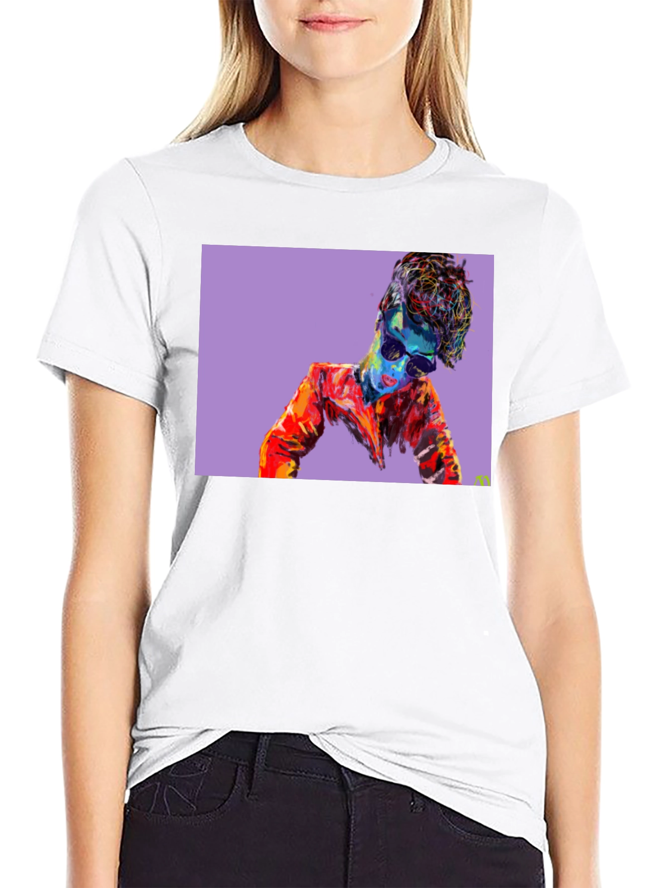 Abstract Pop Art Graphic Tee - Cool Artistic Design