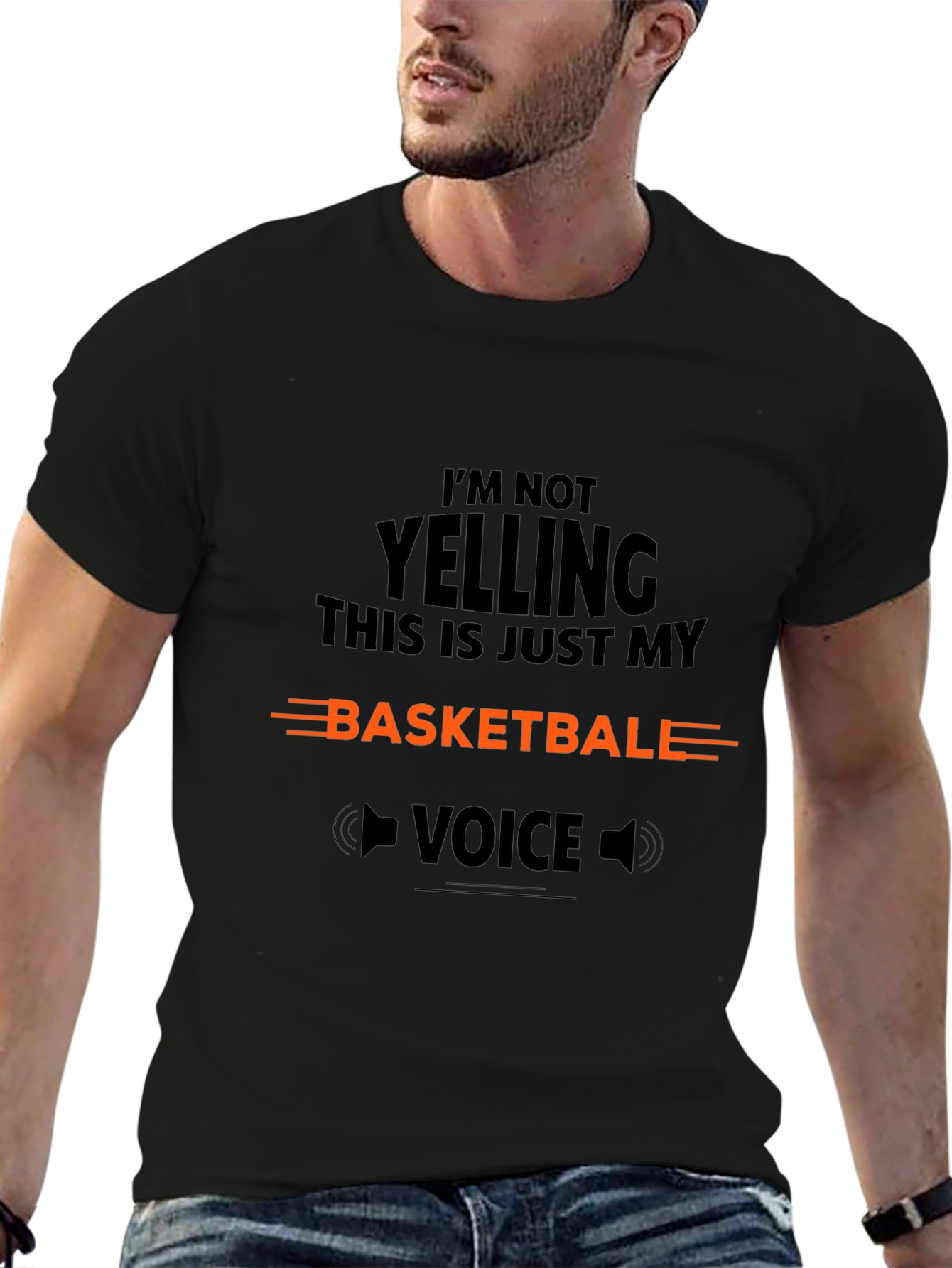 Basketball Voice T-Shirt - Funny Sports Tee
