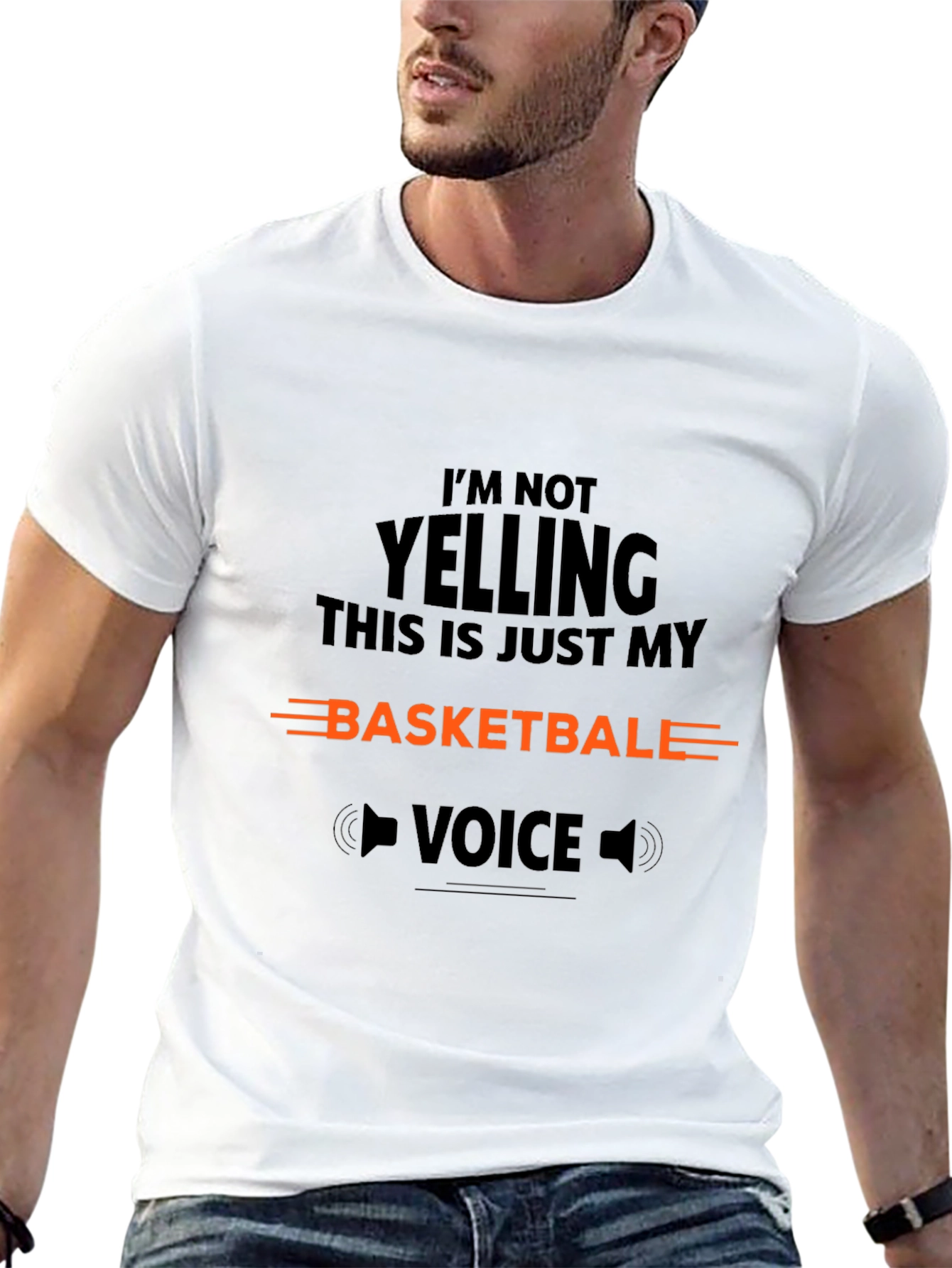Basketball Voice T-Shirt - Funny Sports Tee