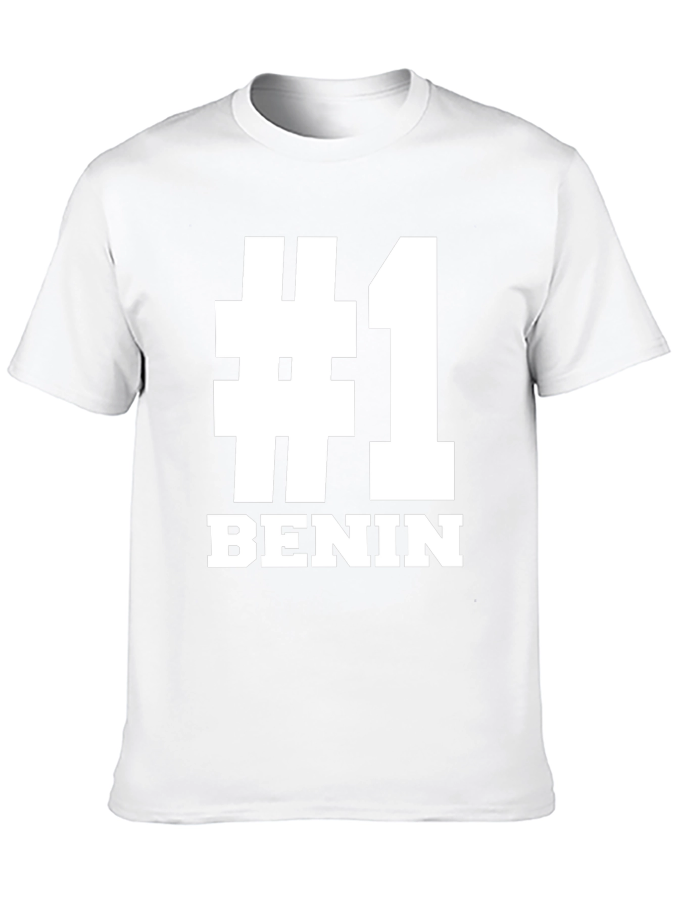 #1 Benin T-Shirt - Black Bold Graphic Tee