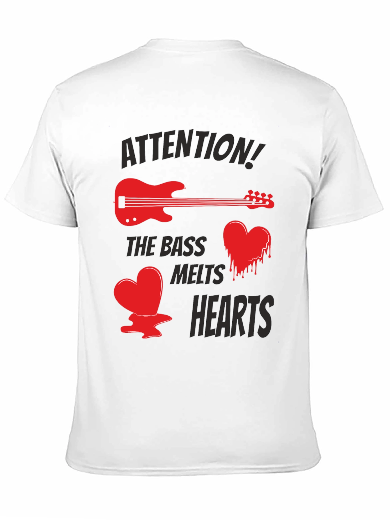 Bass Guitar Melts Hearts Funny T-Shirt