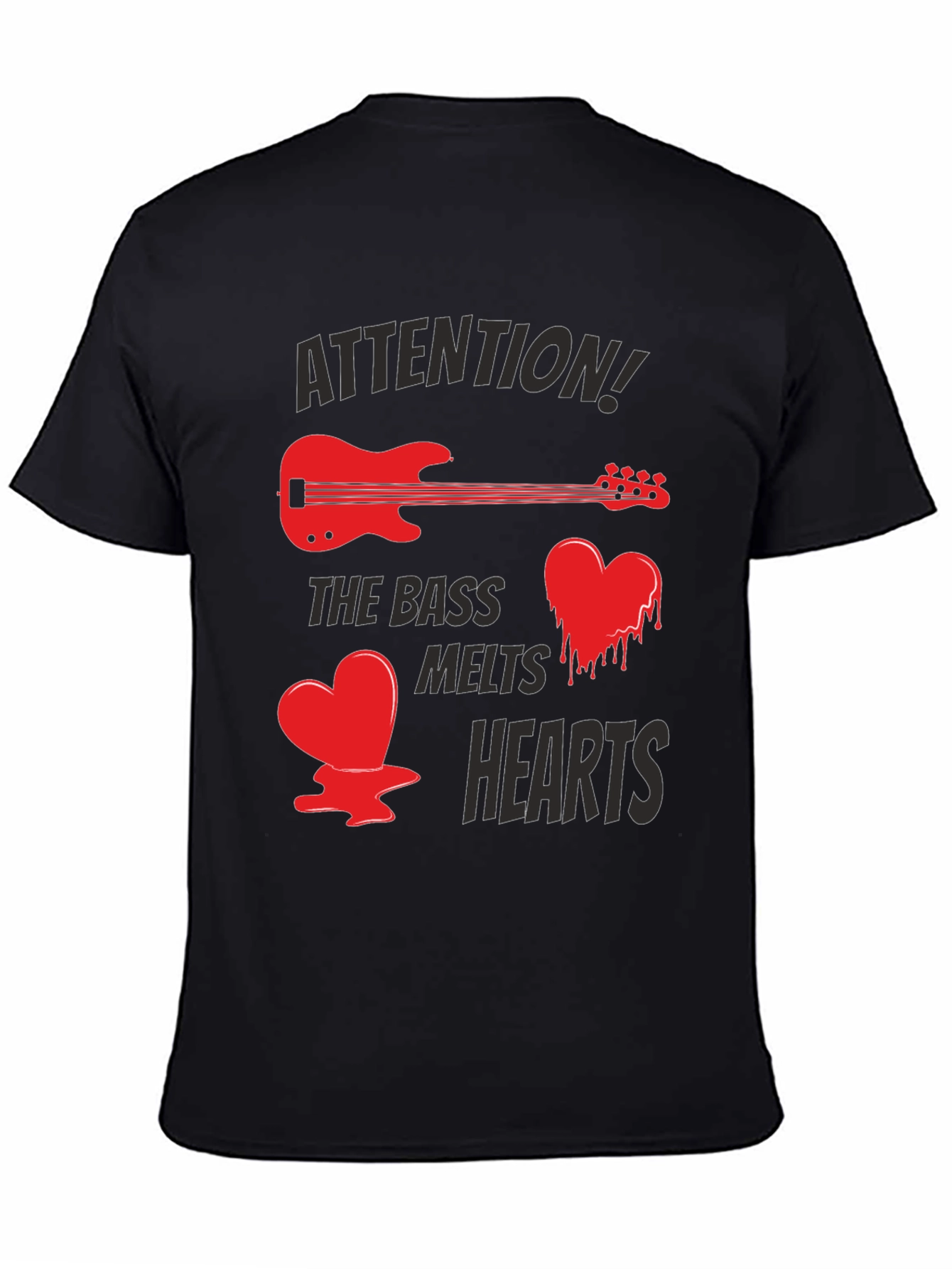 Bass Guitar Melts Hearts Funny T-Shirt