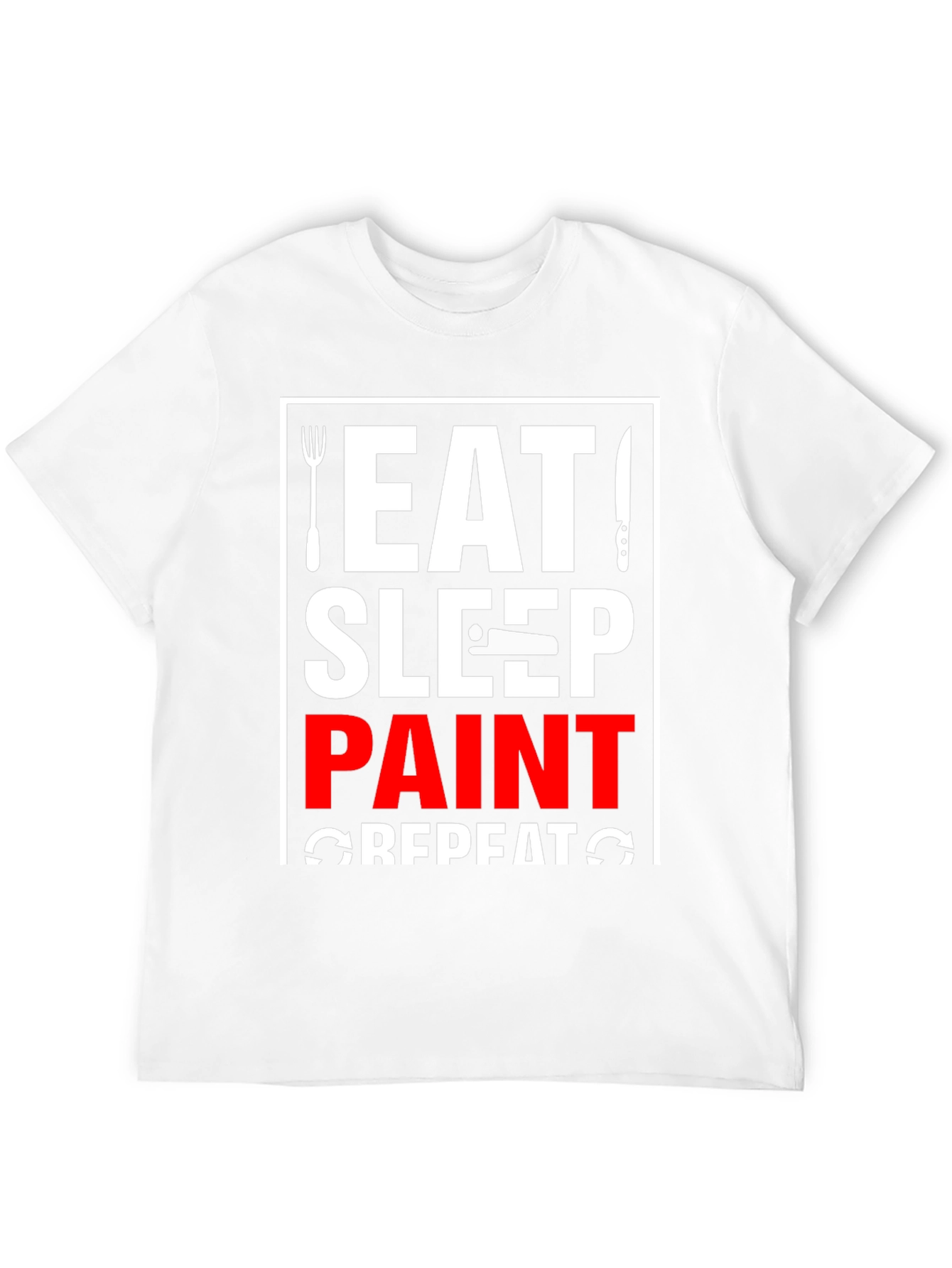 Eat Sleep Paint Repeat Graphic T-Shirt
