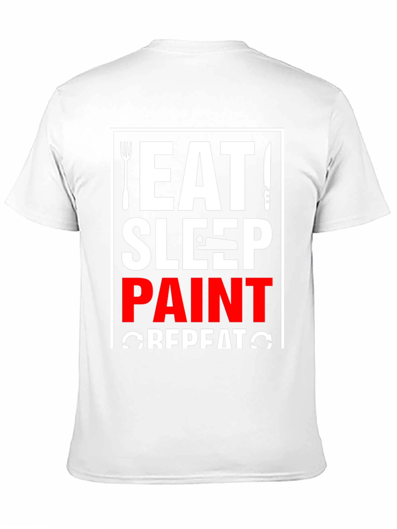 Eat Sleep Paint Repeat Graphic T-Shirt