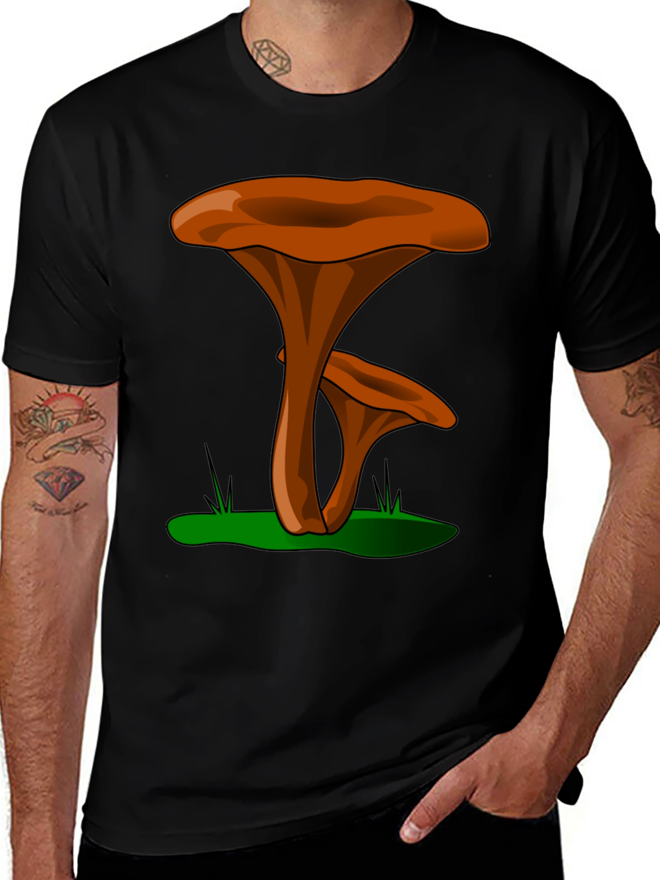 Mushroom Graphic Tee - Funky Nature Shirt