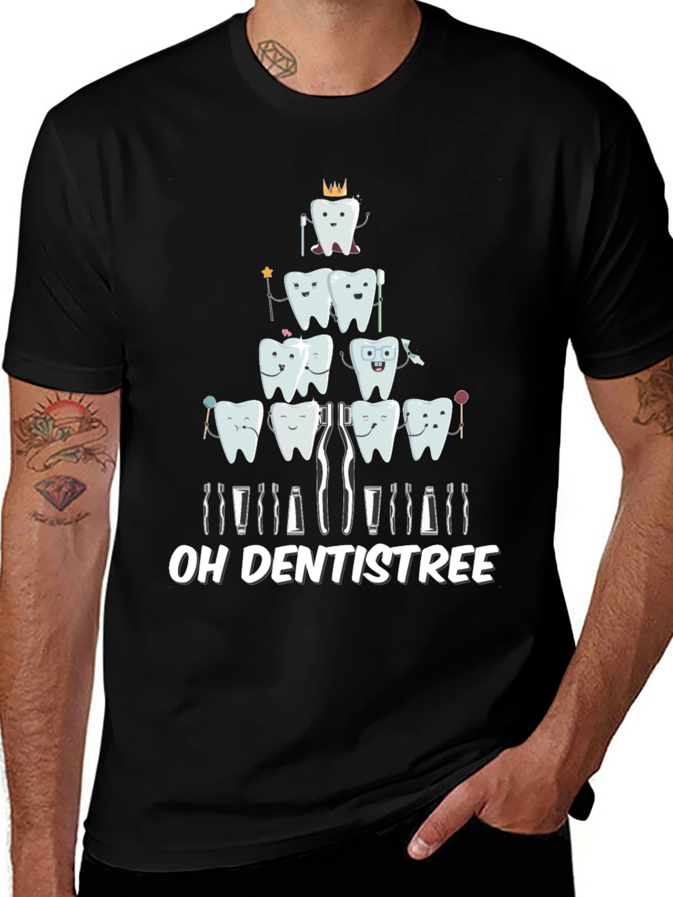 Oh Dentistree T-Shirt Funny Dental Christmas Tee