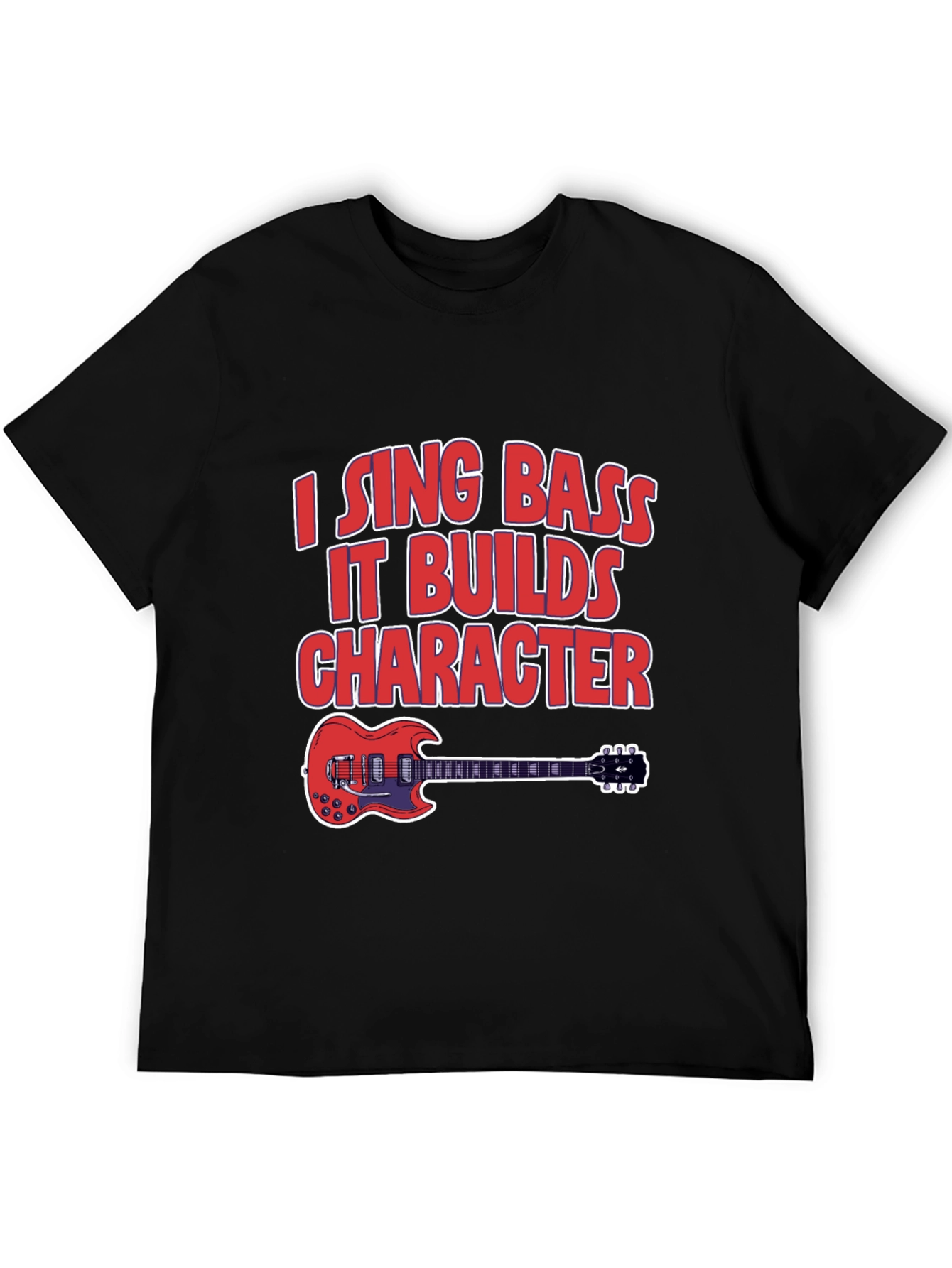 I Sing Bass Guitar Graphic T-Shirt