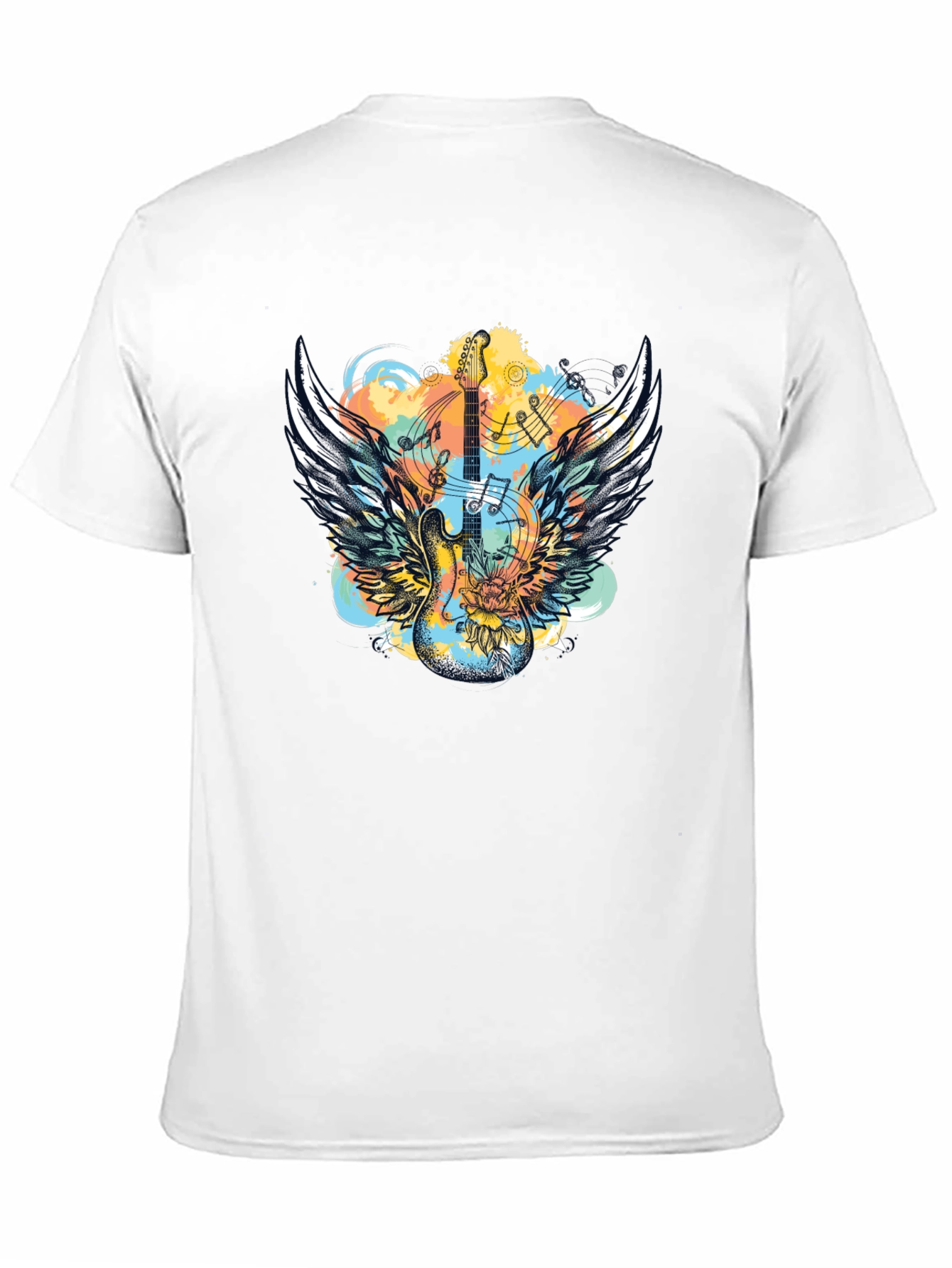 Winged Guitar T-Shirt - Rocker Style