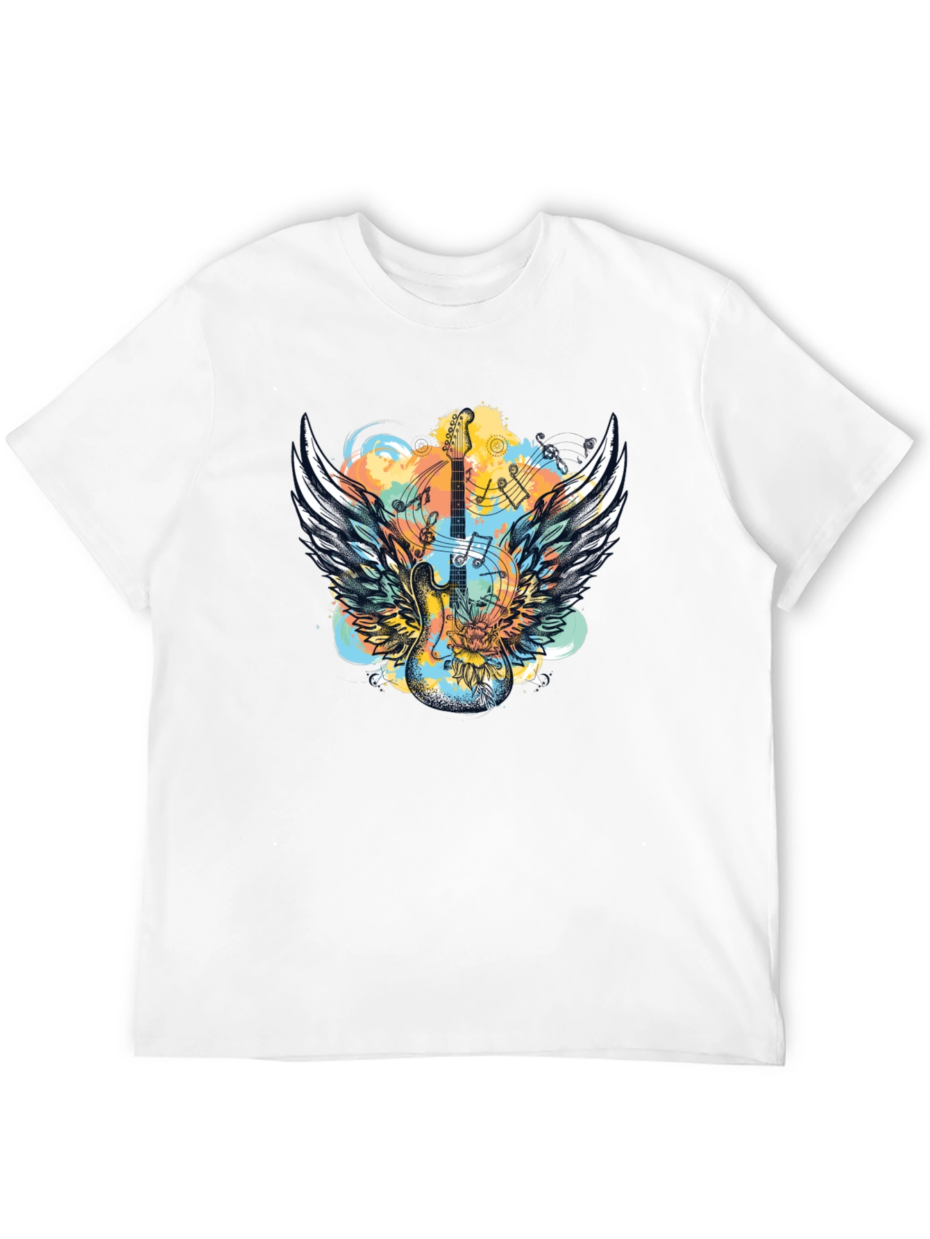 Winged Guitar T-Shirt - Rocker Style