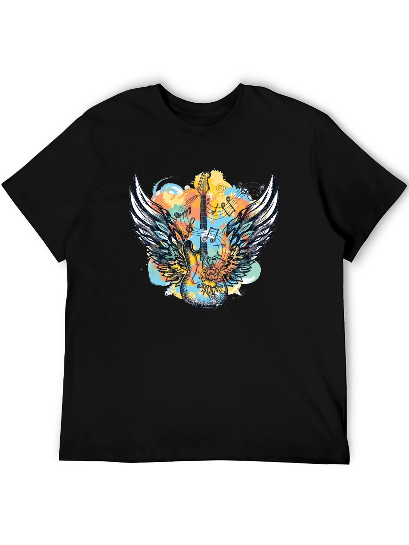 Winged Guitar T-Shirt - Rocker Style