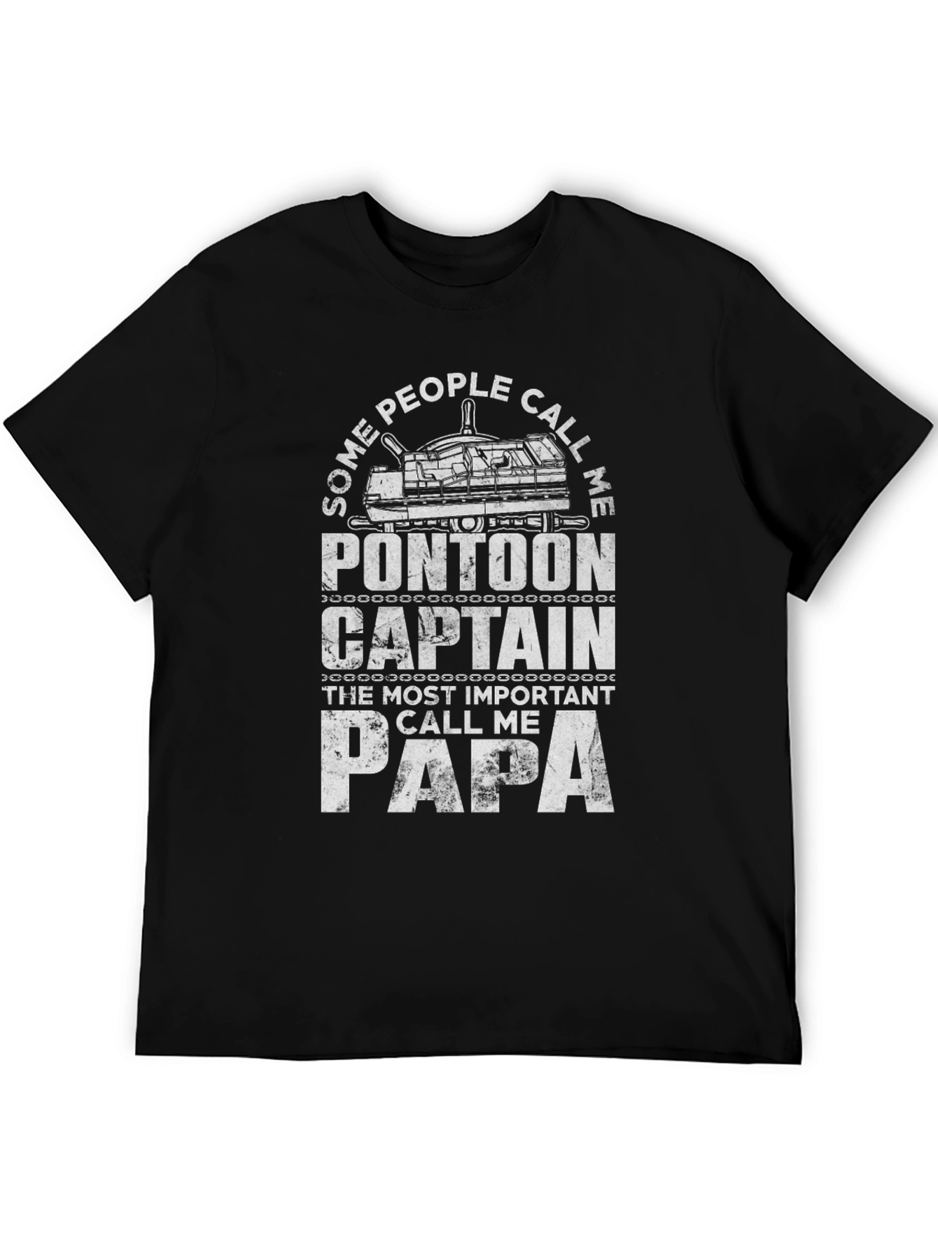 Pontoon Captain Papa Graphic T-Shirt