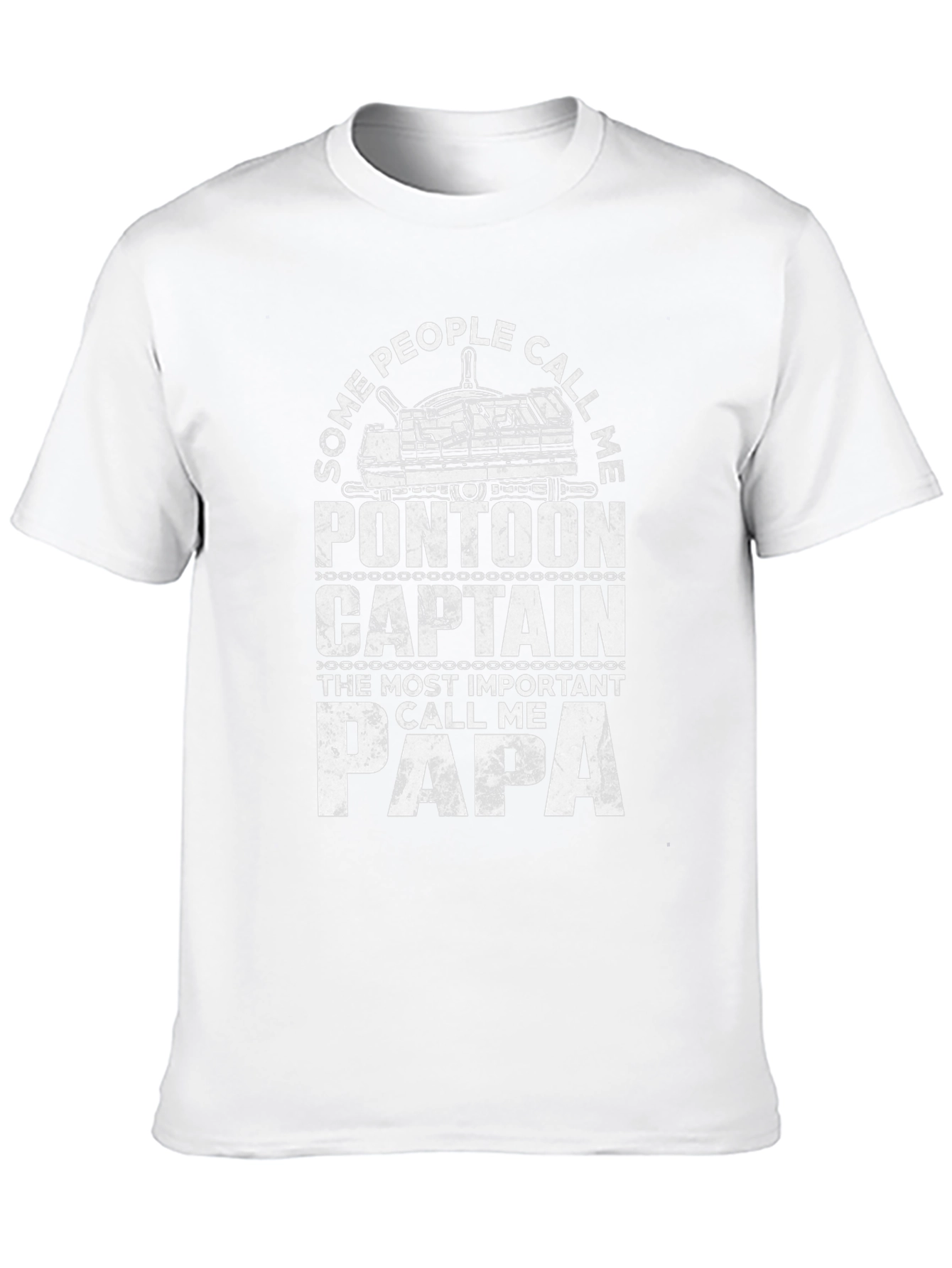 Pontoon Captain Papa Graphic T-Shirt