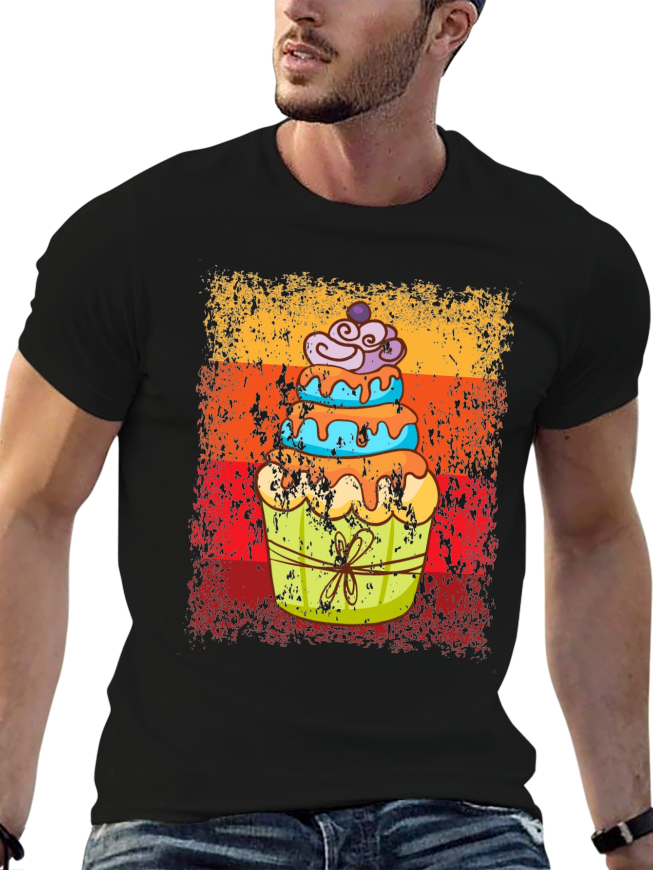 Retro Cupcake T-Shirt - Sweet Treat Tee