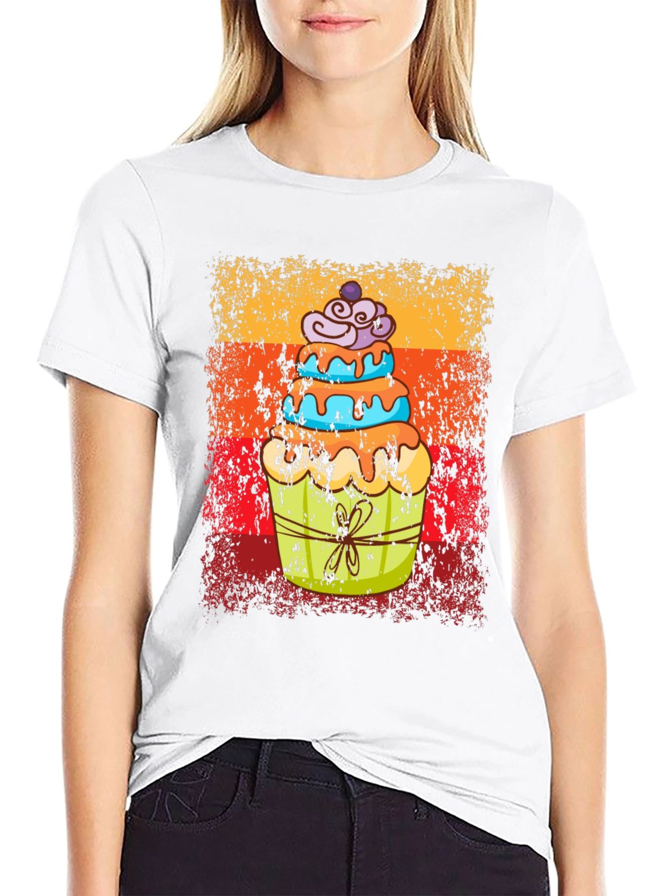 Retro Cupcake T-Shirt - Sweet Treat Tee