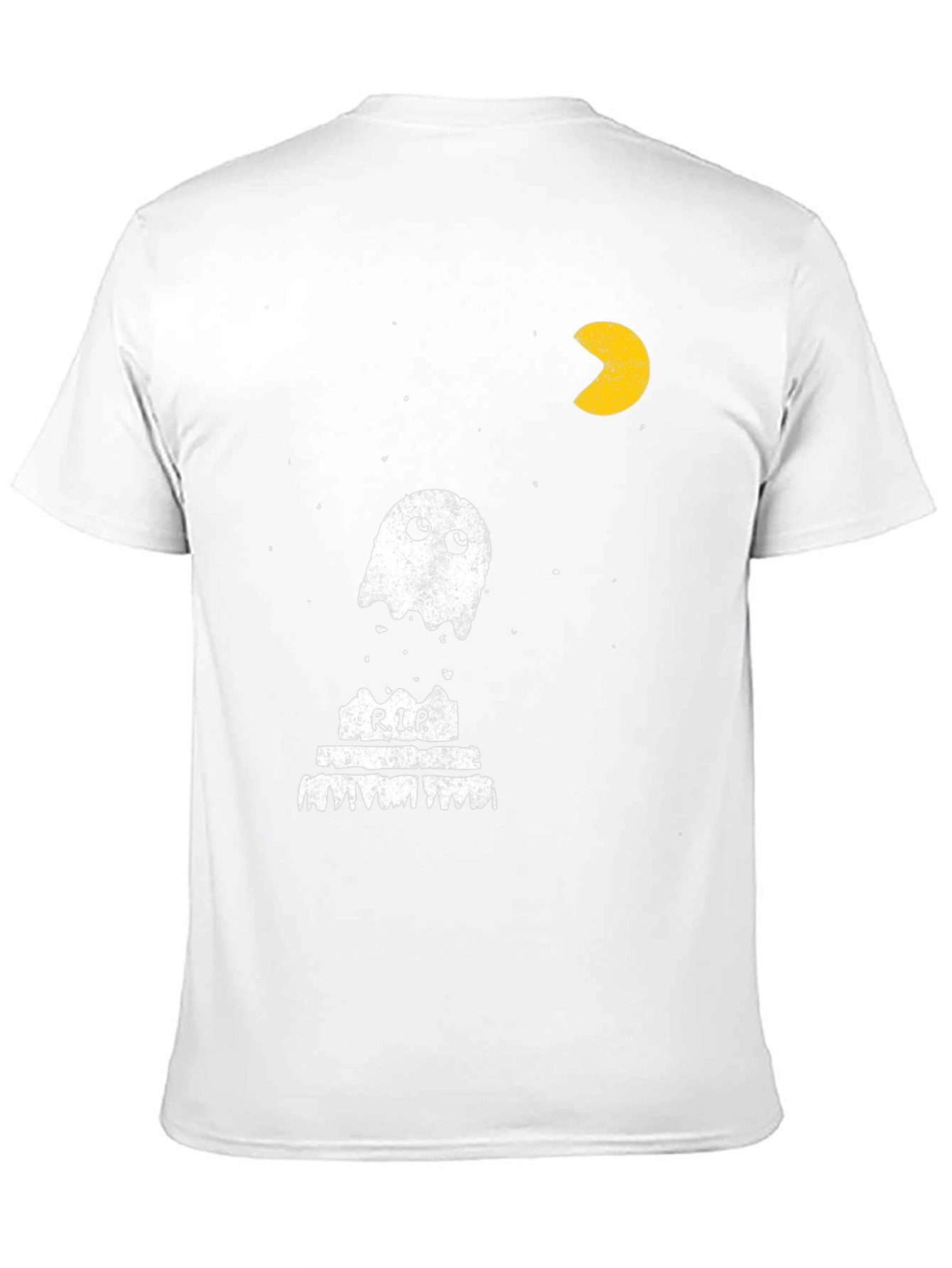 Pac-Man Ghost RIP T-Shirt - Black