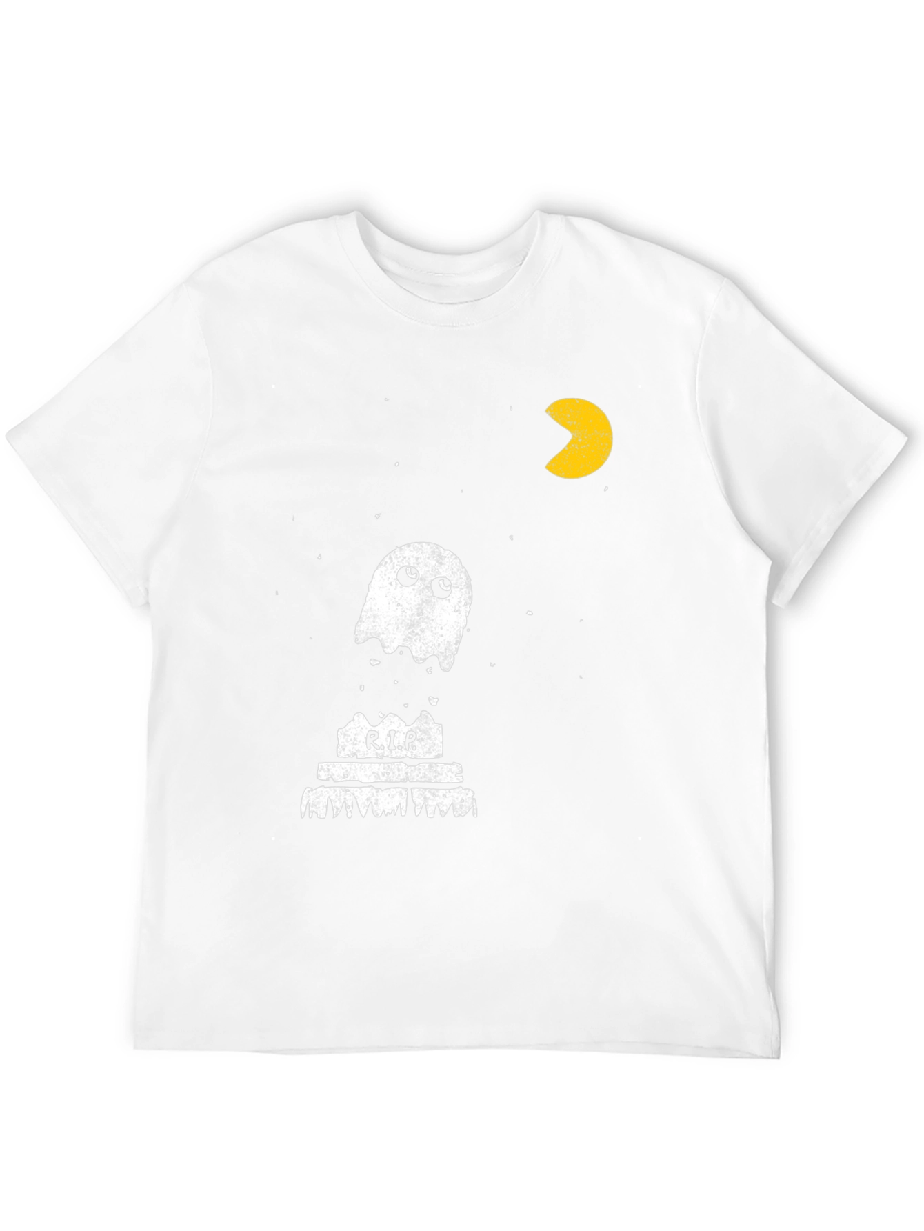 Pac-Man Ghost RIP T-Shirt - Black
