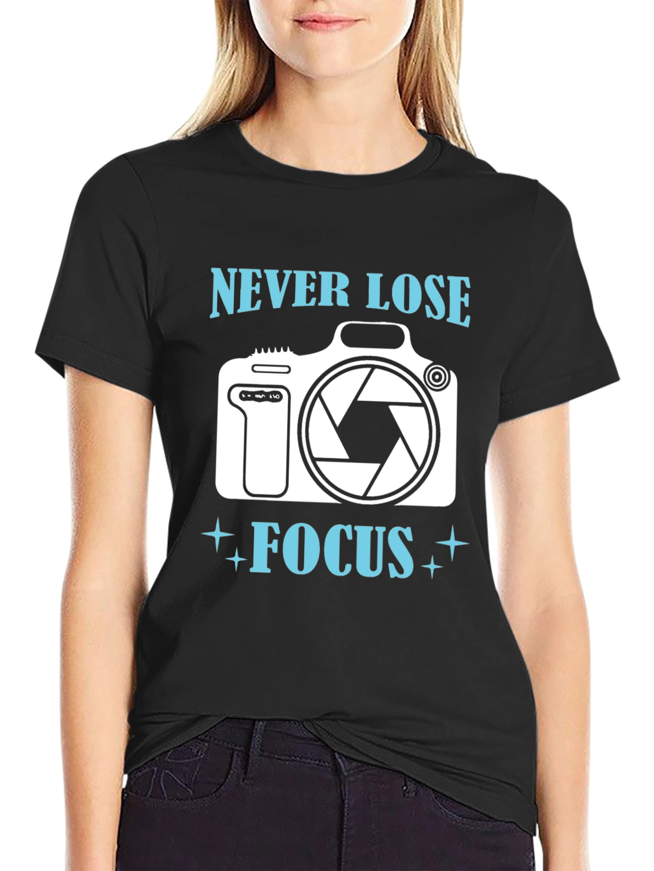 Never Lose Focus T-Shirt Photography Camera Graphic Tee