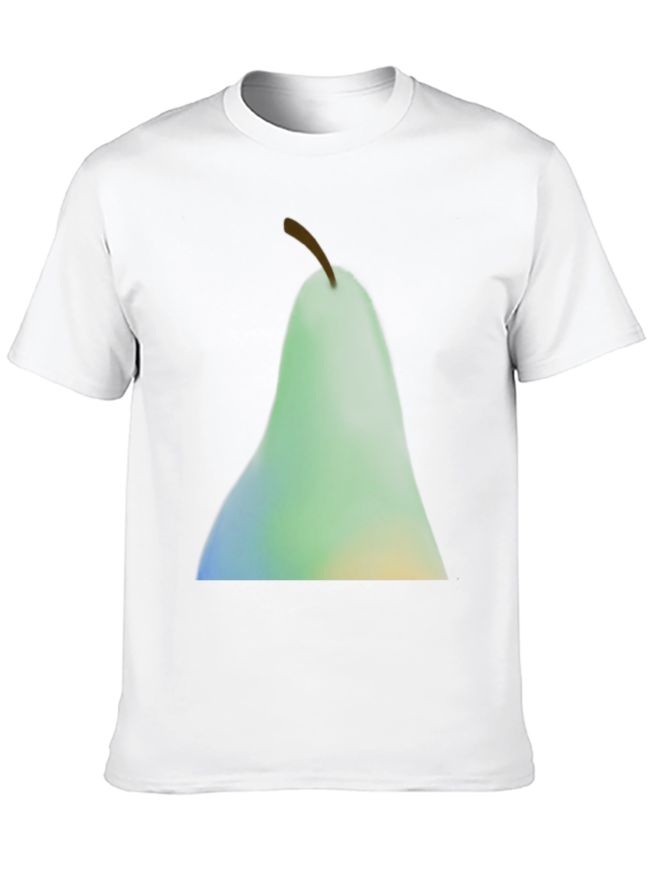 Abstract Pear Graphic Black T-Shirt