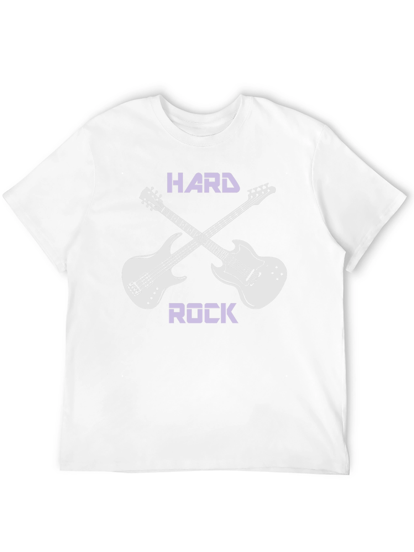 Hard Rock T-Shirt with Guitar Graphic
