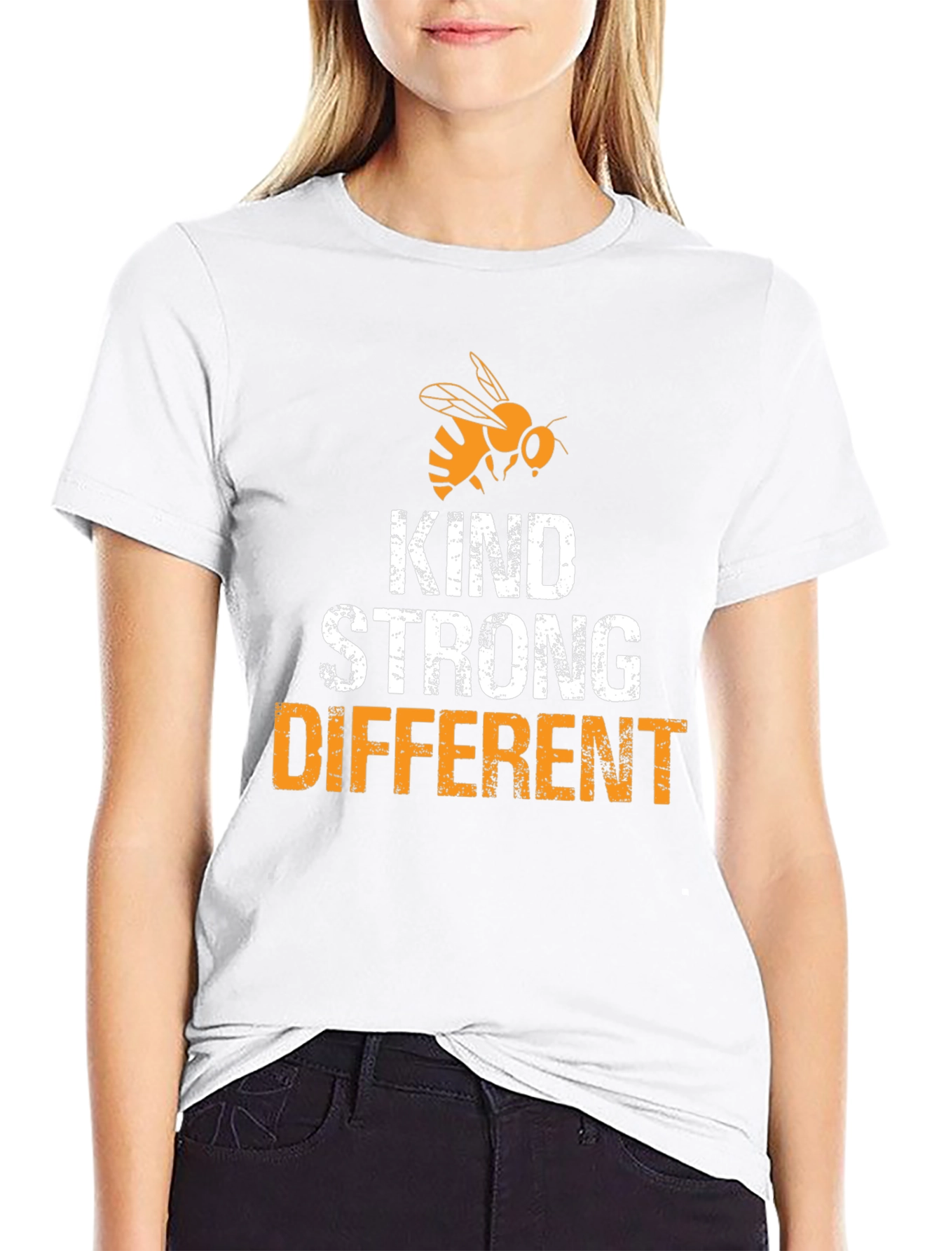 Kind Strong Different T-Shirt with Bee Design