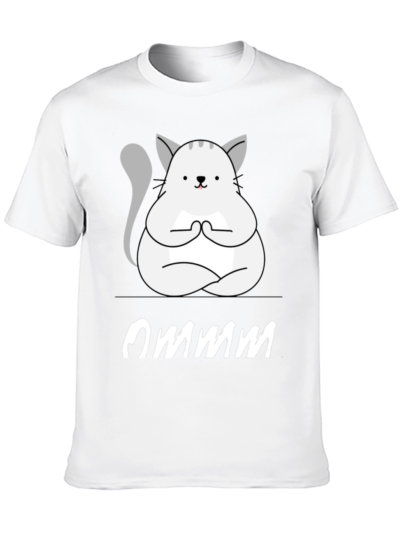 Ommm Yoga Cat T-Shirt - Zen Meditation Tee