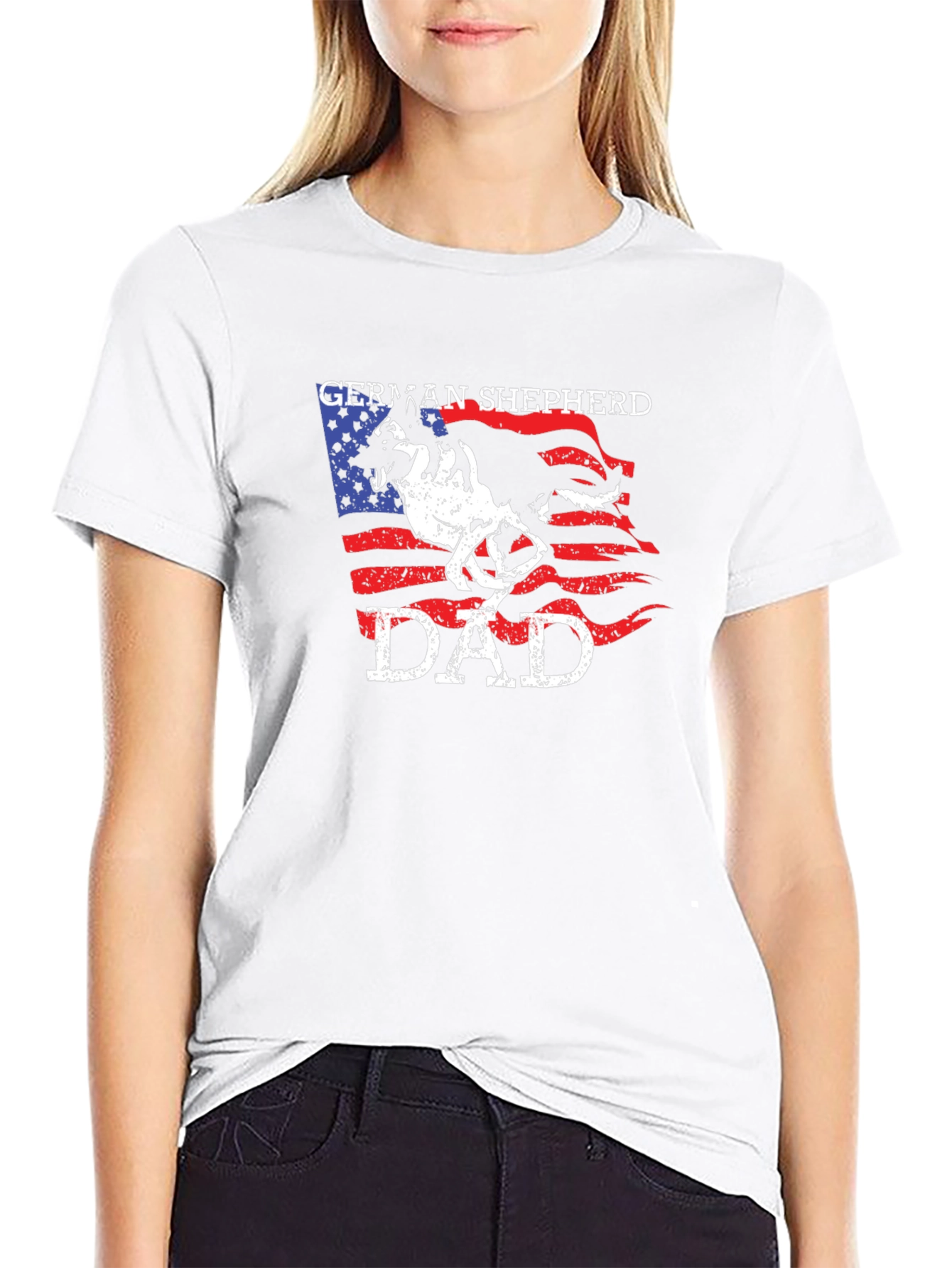 German Shepherd Dad Graphic Tee