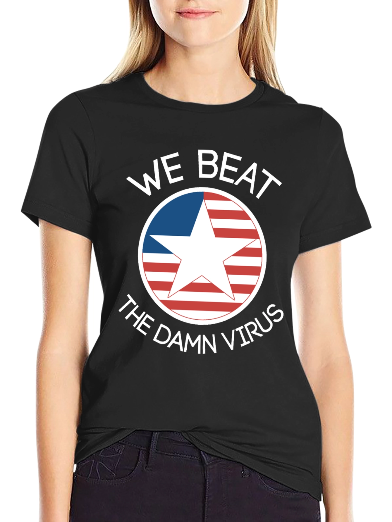 We Beat The Damn Virus Graphic Tee