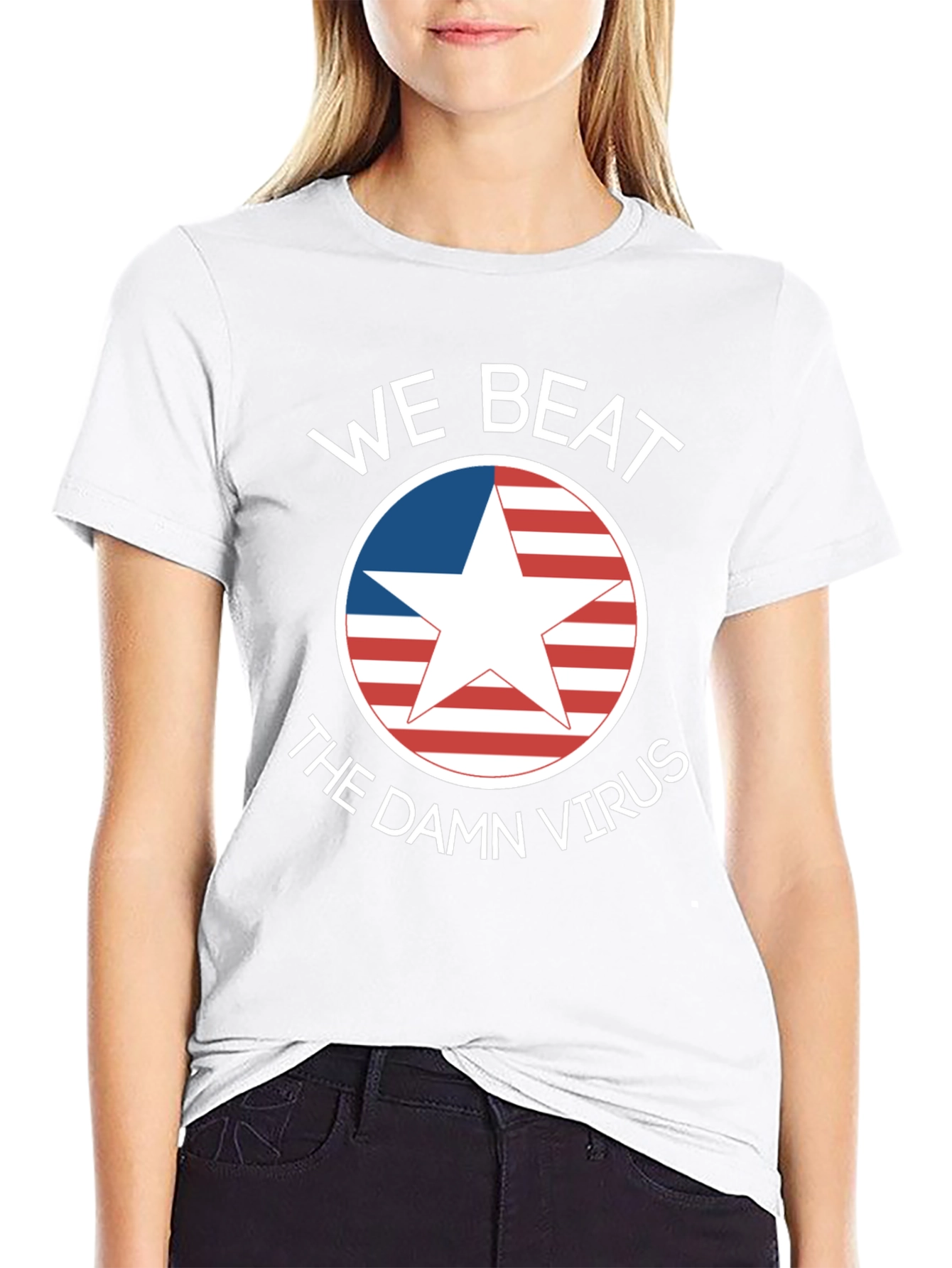 We Beat The Damn Virus Graphic Tee