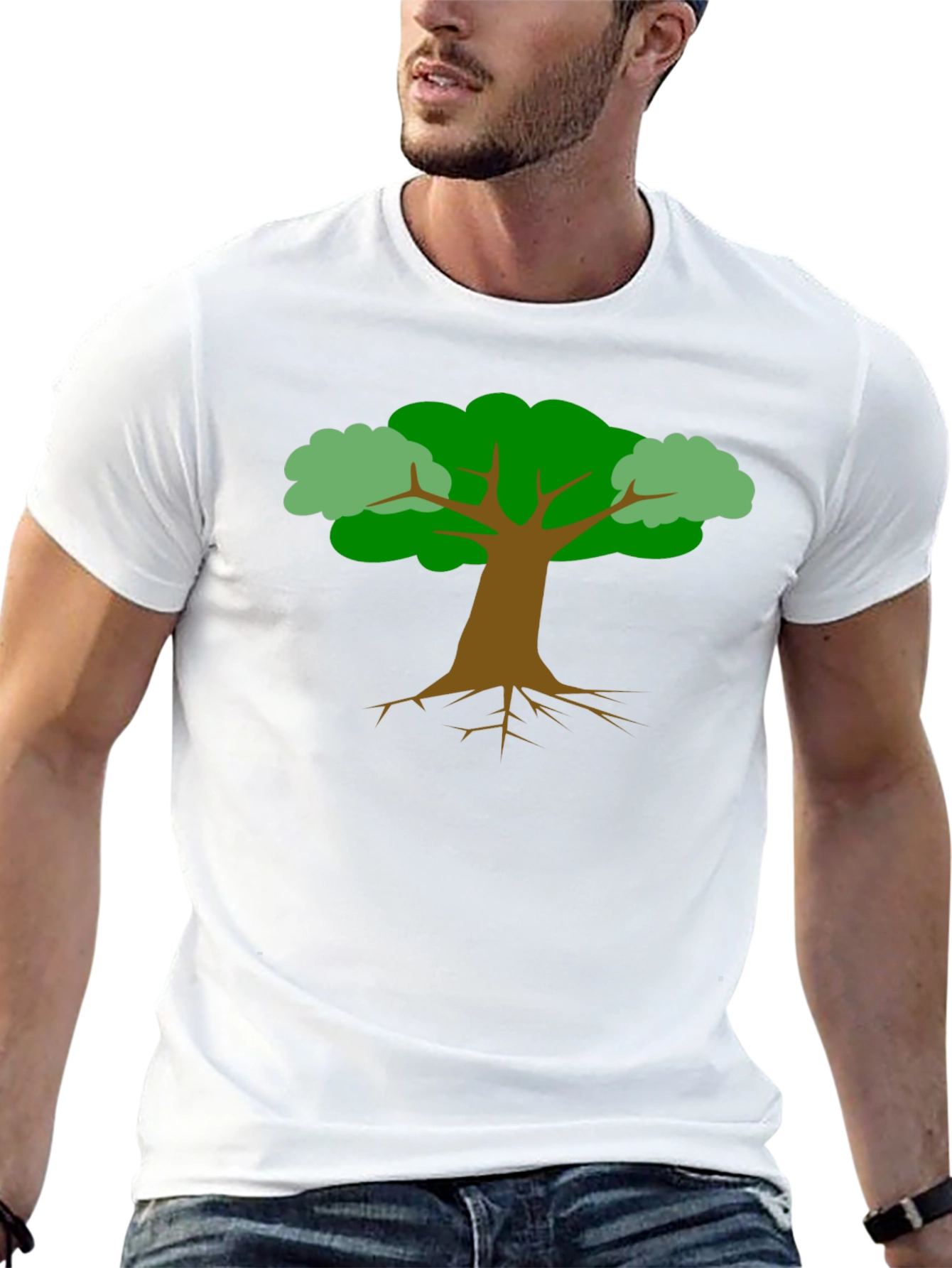 Nature Tree Graphic Tee - Black Unisex Shirt