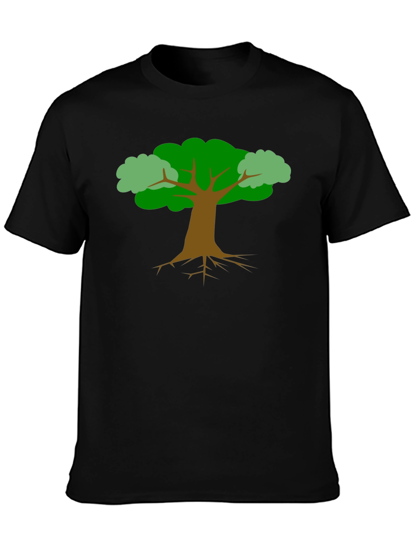 Nature Tree Graphic Tee - Black Unisex Shirt