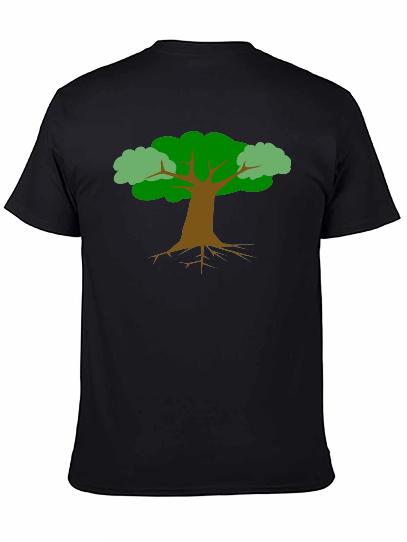Nature Tree Graphic Tee - Black Unisex Shirt