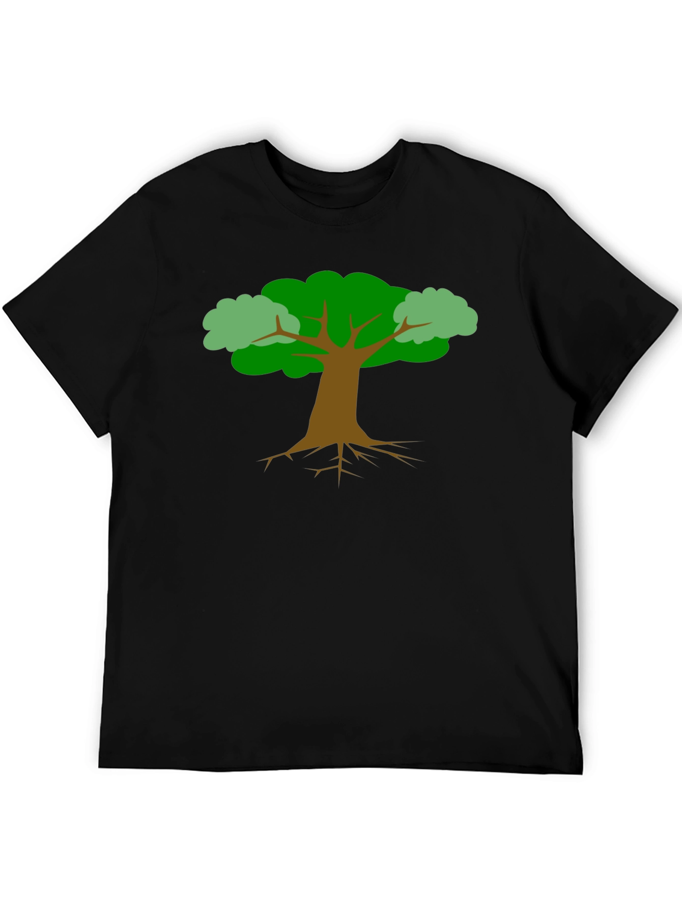 Nature Tree Graphic Tee - Black Unisex Shirt