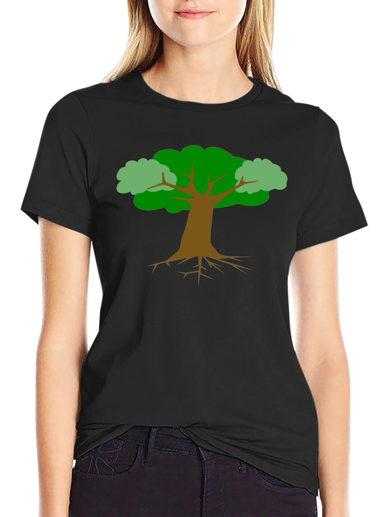 Nature Tree Graphic Tee - Black Unisex Shirt
