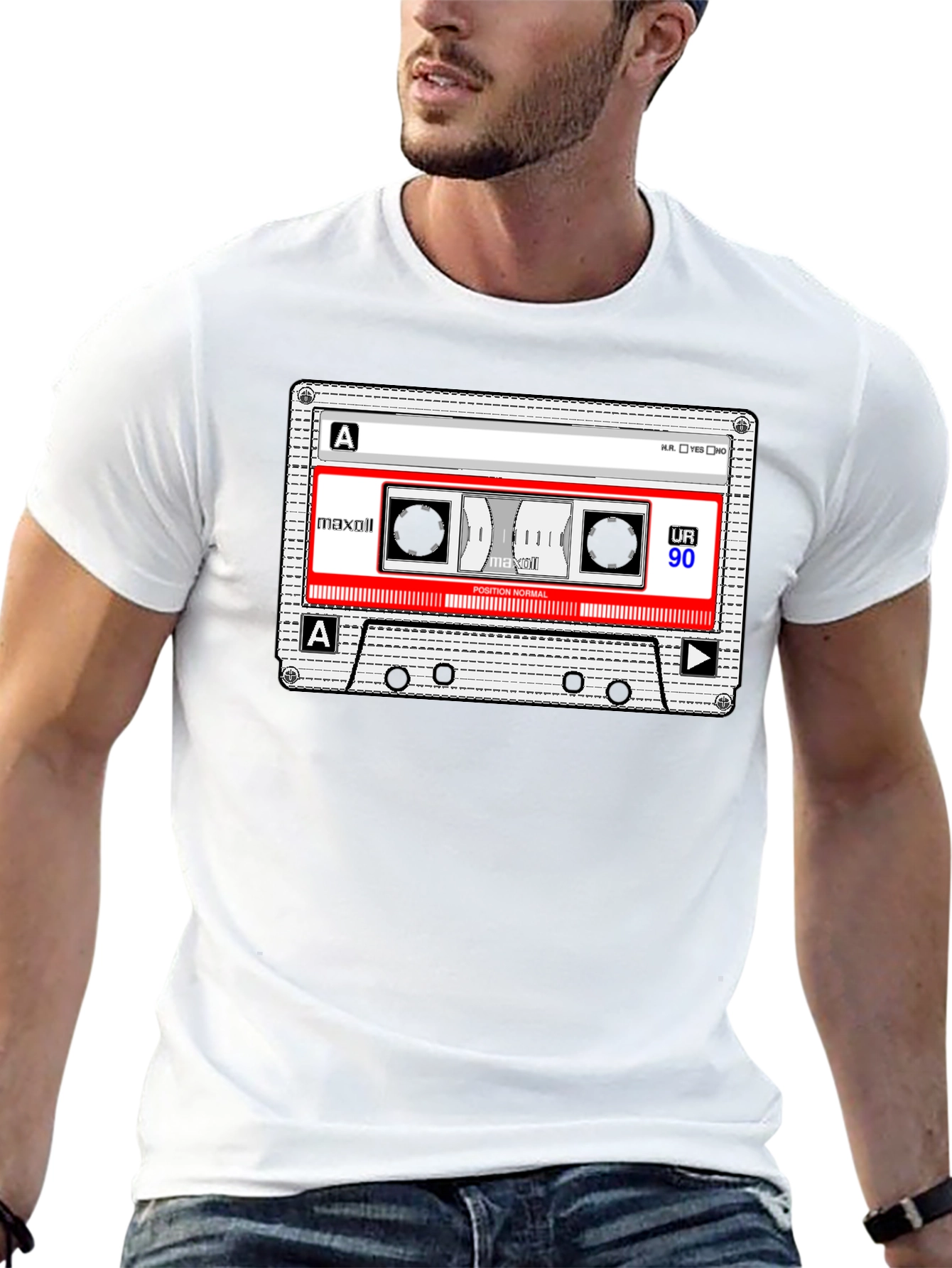 Retro Cassette Tape Graphic T-Shirt