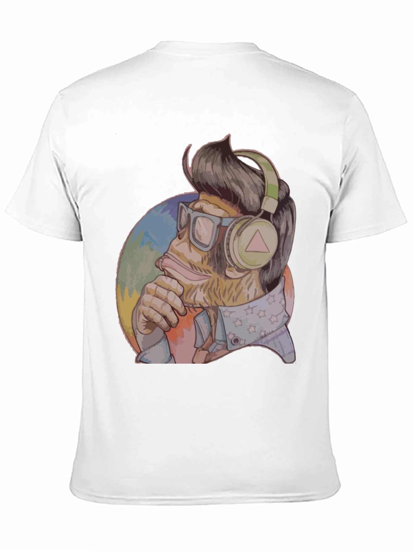 Cool Ape Graphic Tee - Black Cotton Blend