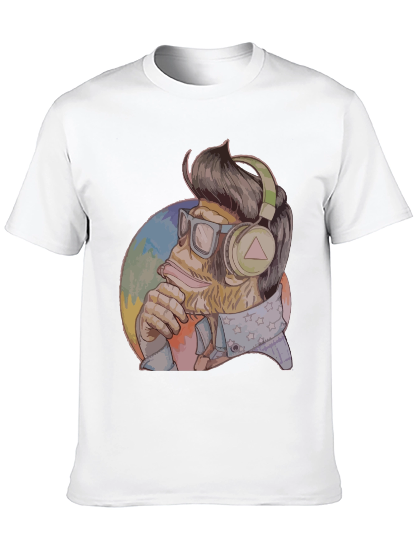 Cool Ape Graphic Tee - Black Cotton Blend