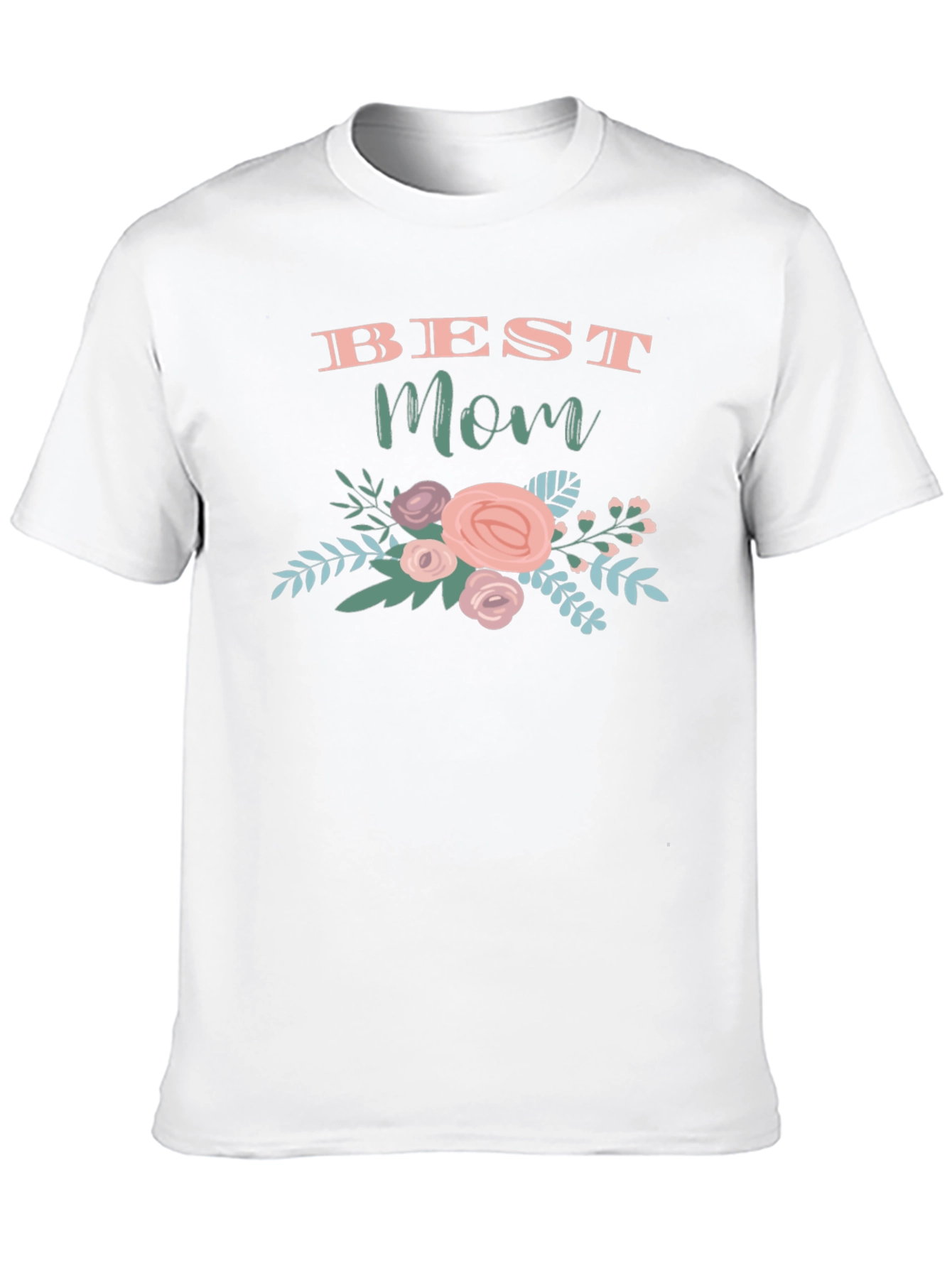 Best Mom Floral Graphic T-Shirt - Perfect Gift