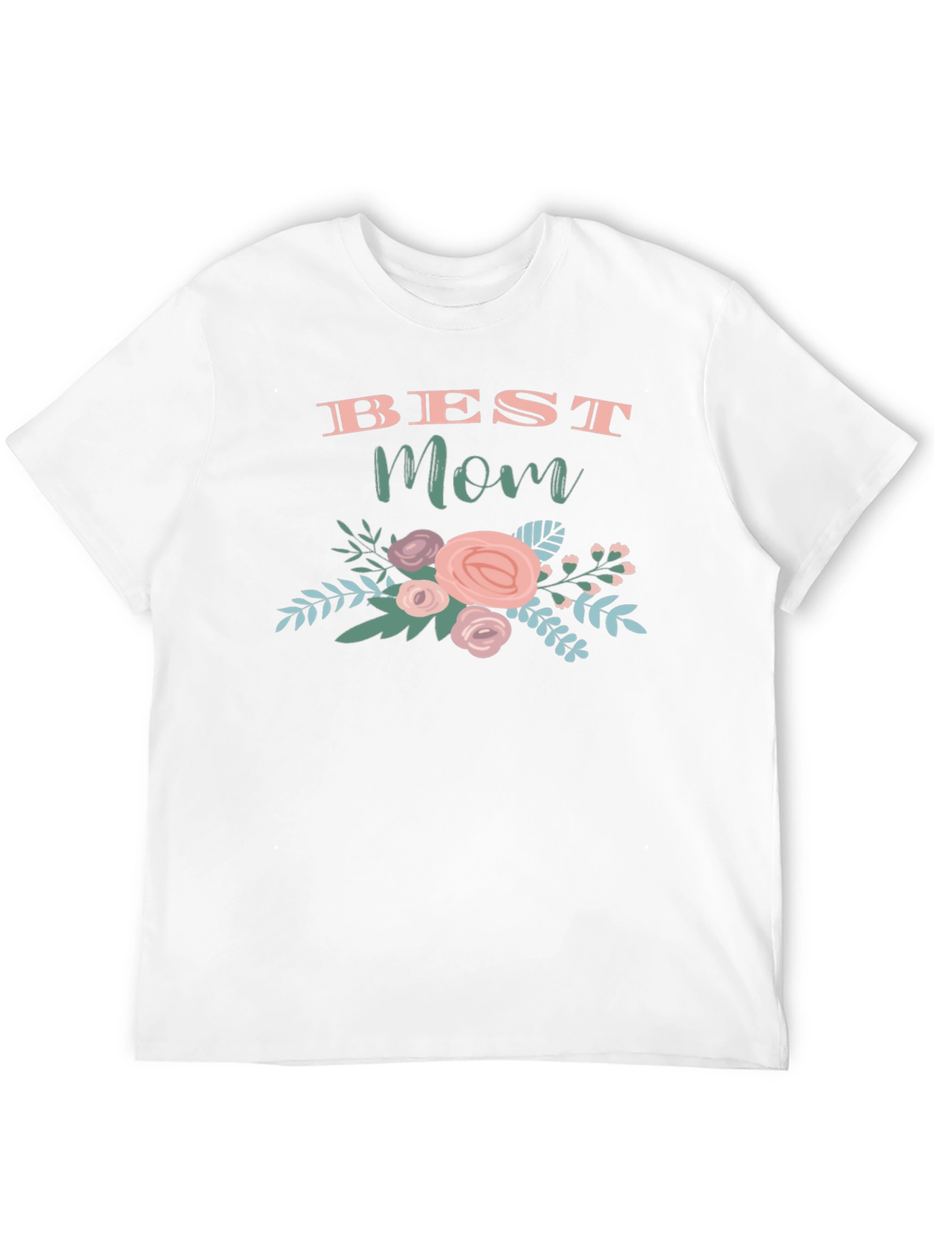 Best Mom Floral Graphic T-Shirt - Perfect Gift