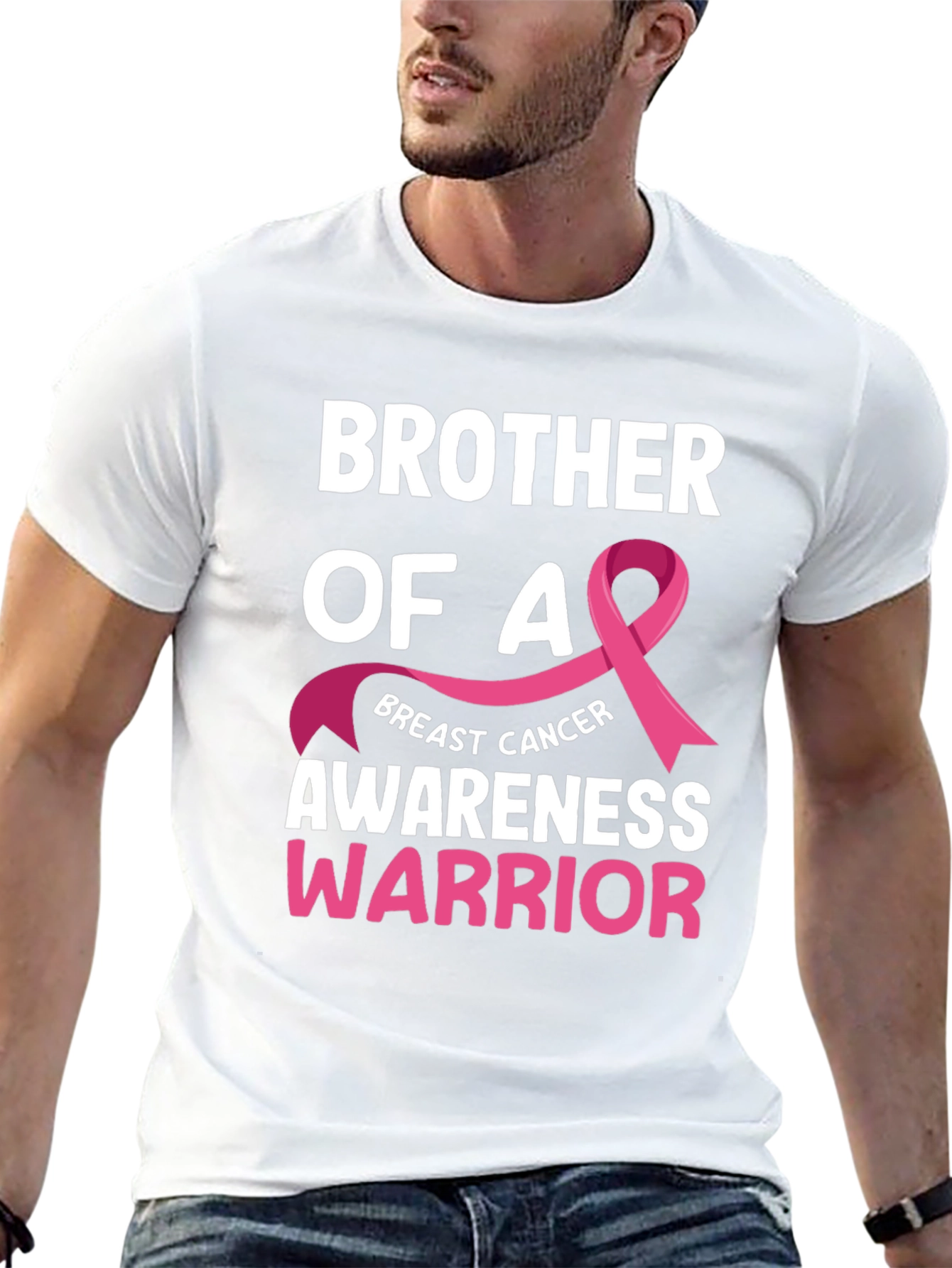 Brother of a Breast Cancer Awareness Warrior T-Shirt