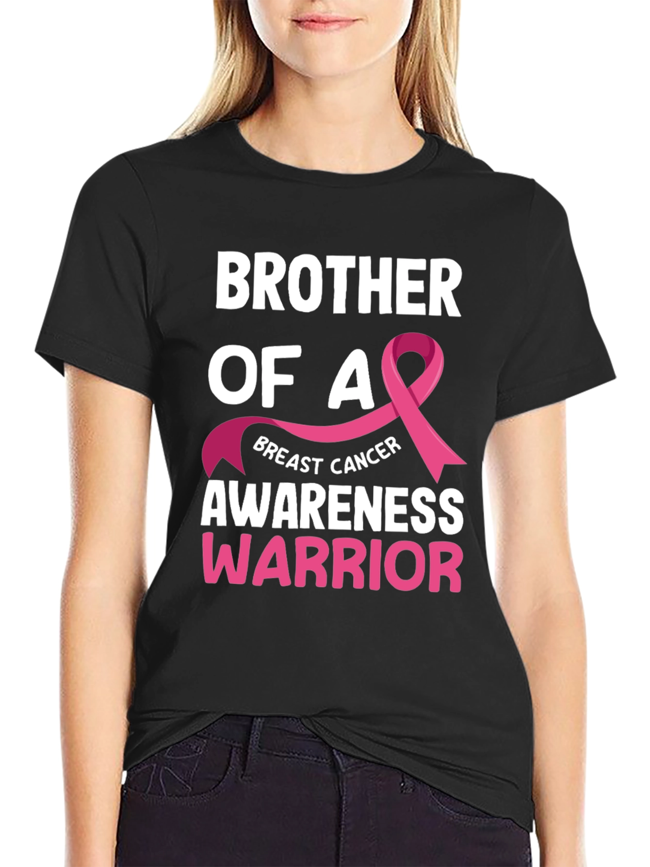 Brother of a Breast Cancer Awareness Warrior T-Shirt