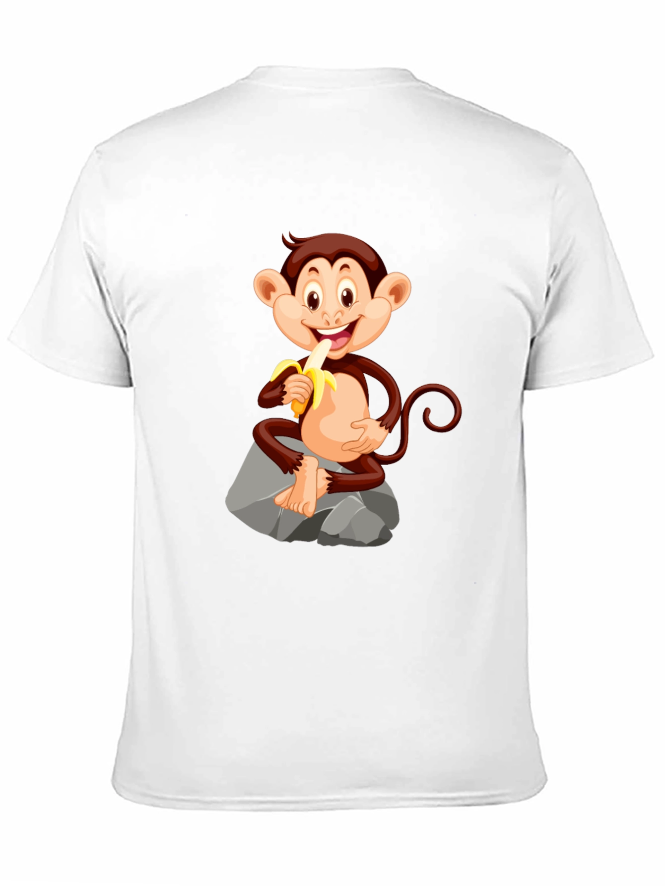 Monkey Eating Banana Graphic Tee