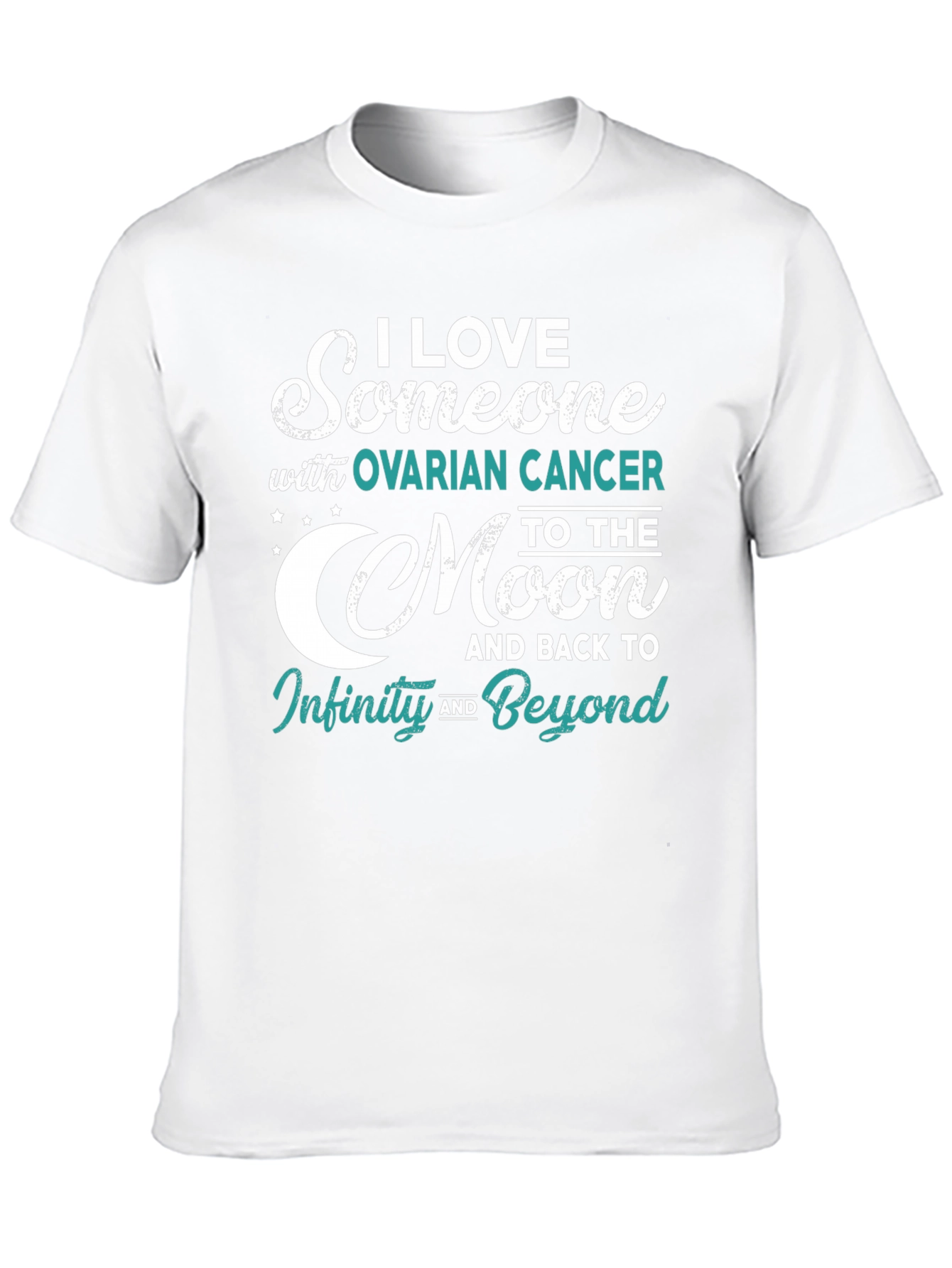 Ovarian Cancer Awareness T-Shirt - Love & Support