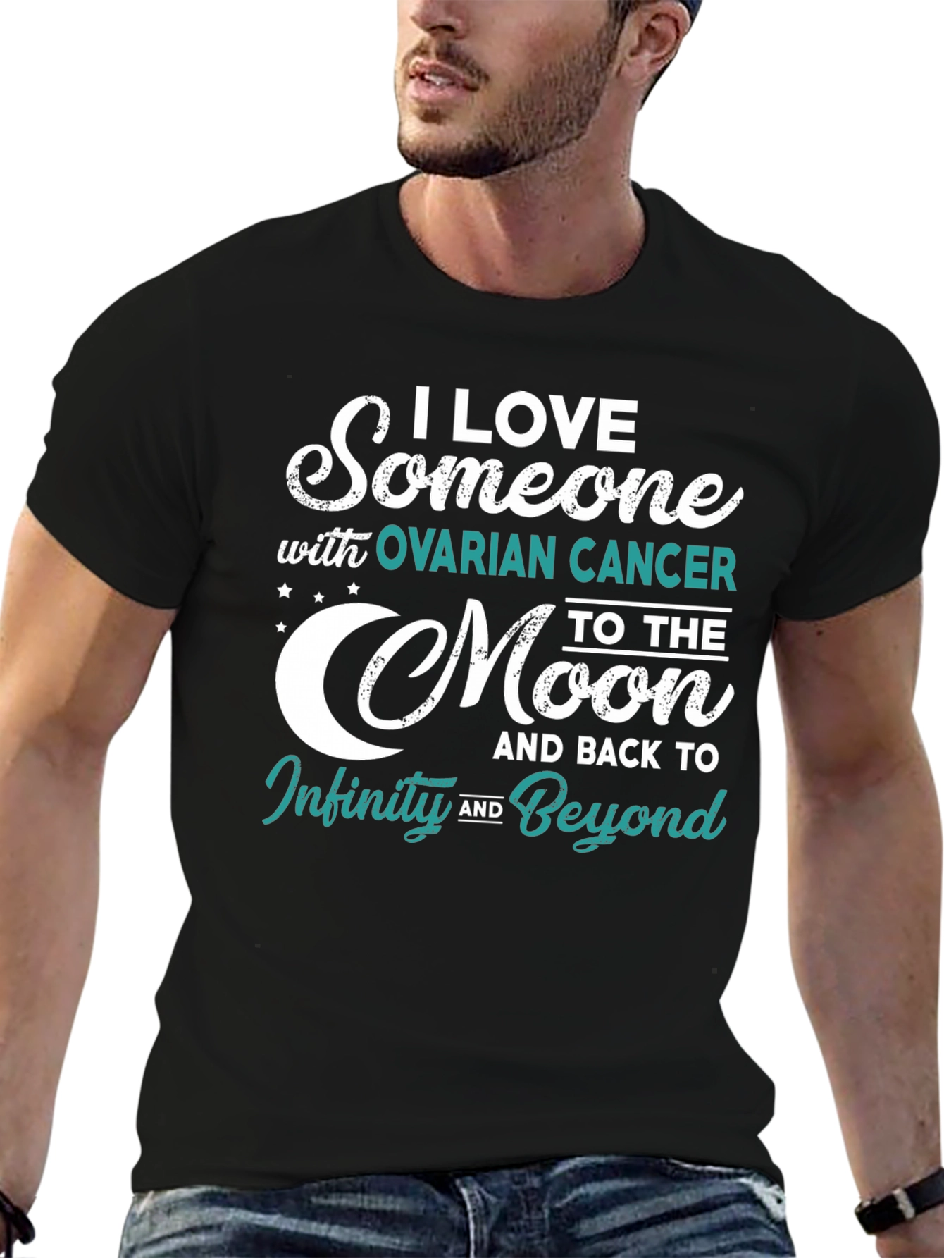 Ovarian Cancer Awareness T-Shirt - Love & Support