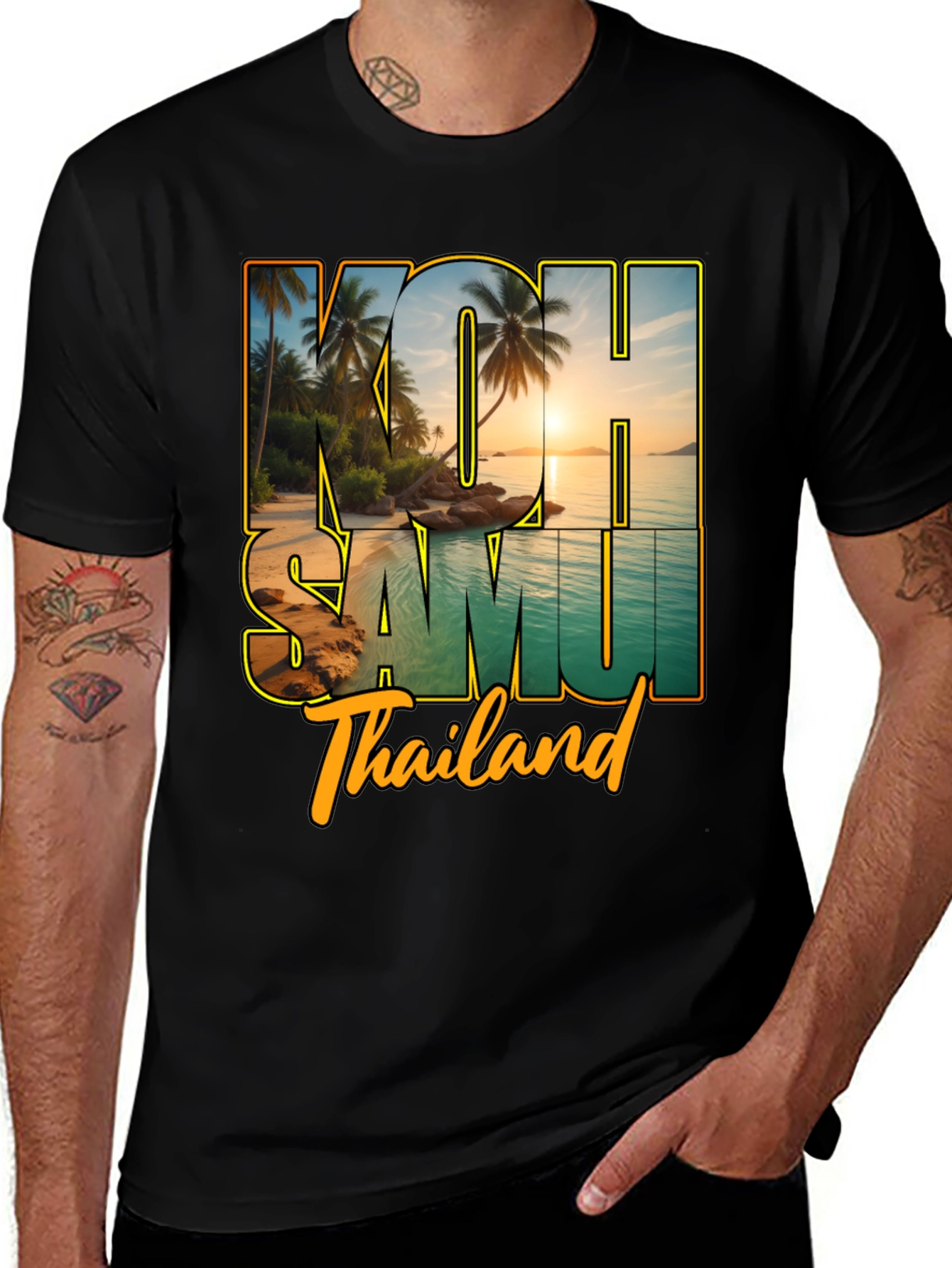 Koh Samui Thailand Graphic Tee - Island Paradise Shirt