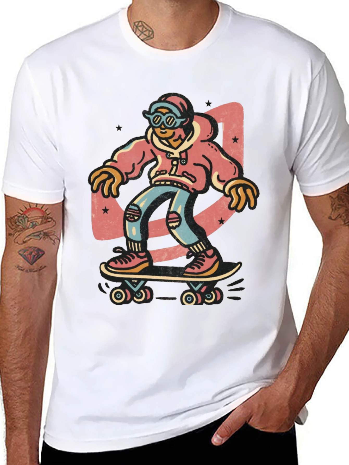 Skater Graphic Tee - Cool & Casual