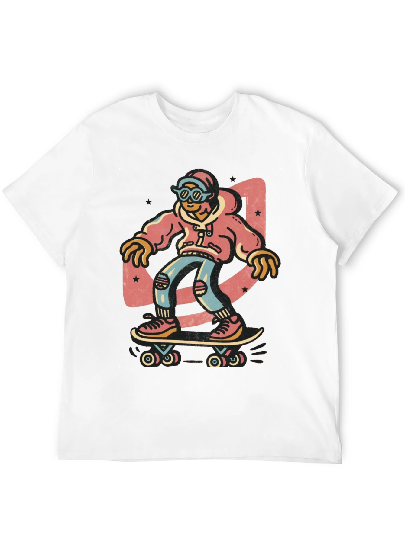 Skater Graphic Tee - Cool & Casual
