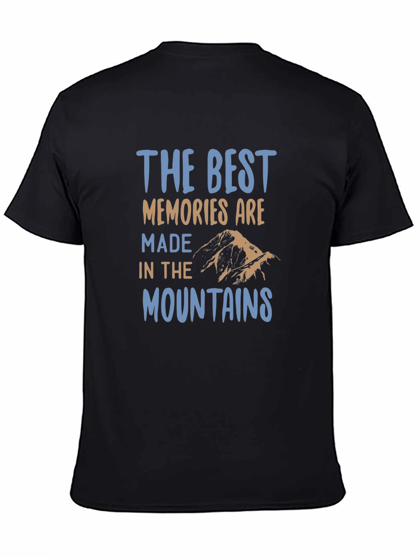 The Best Memories T-Shirt Mountains Nature Black
