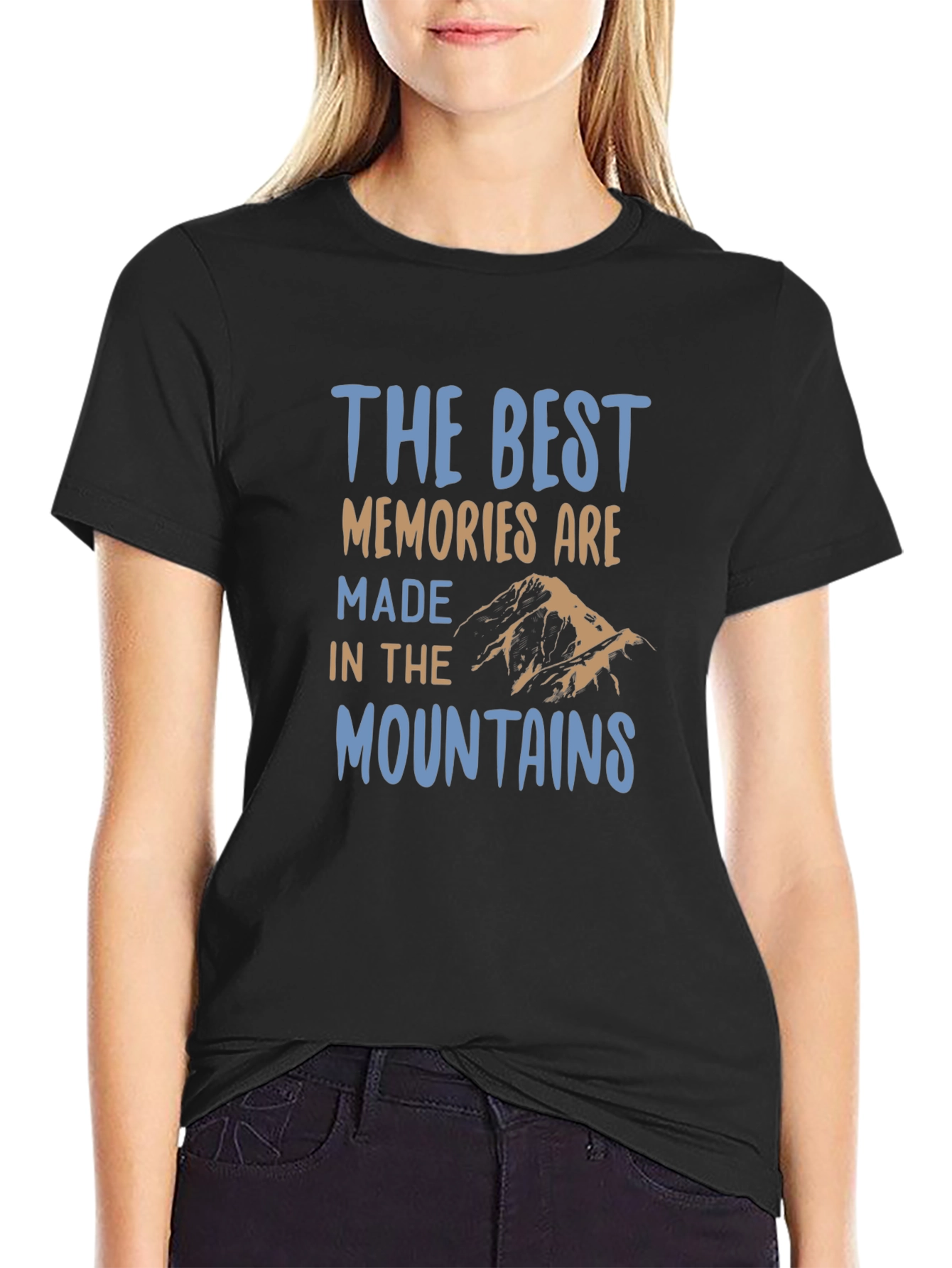 The Best Memories T-Shirt Mountains Nature Black