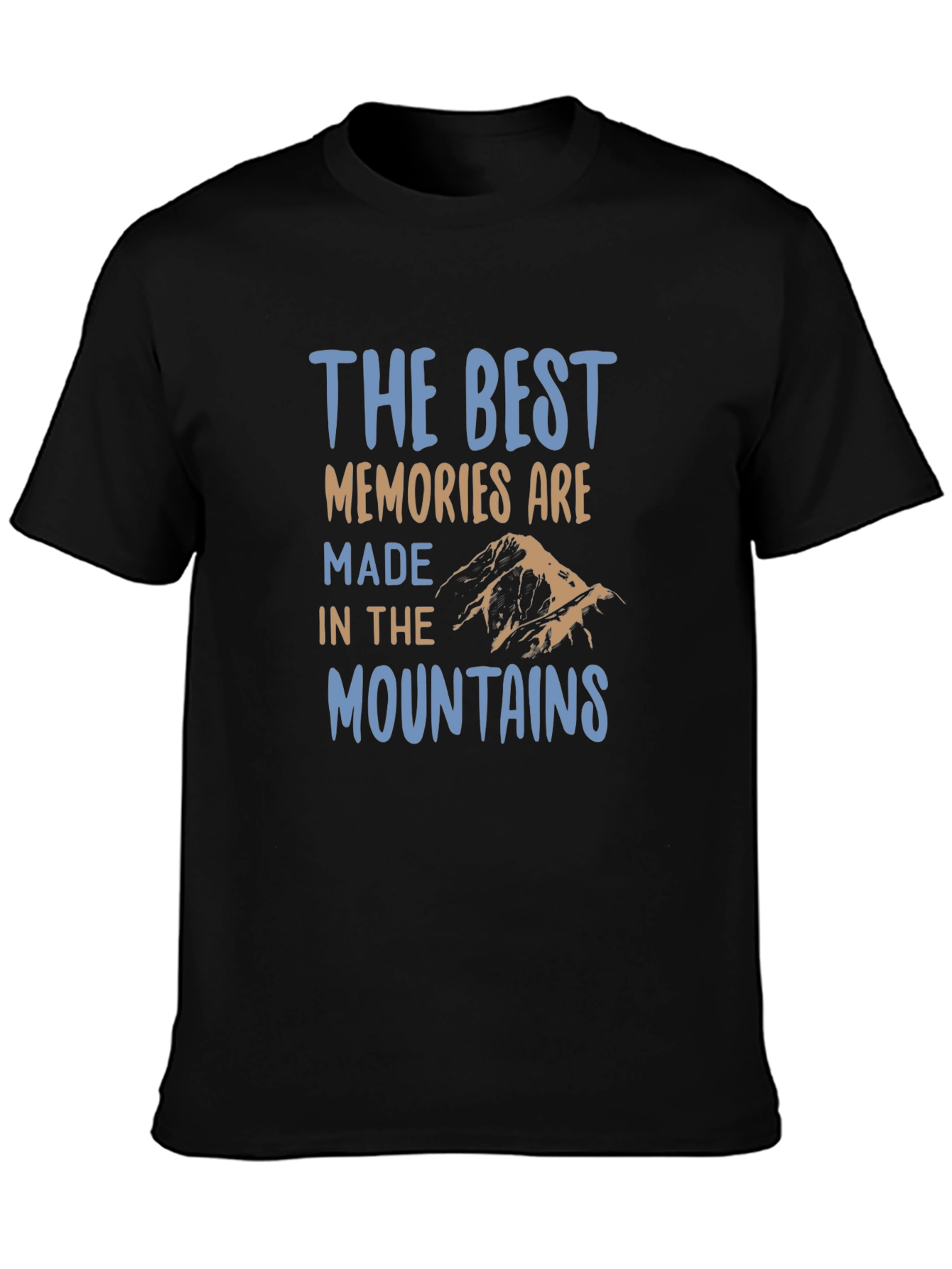 The Best Memories T-Shirt Mountains Nature Black