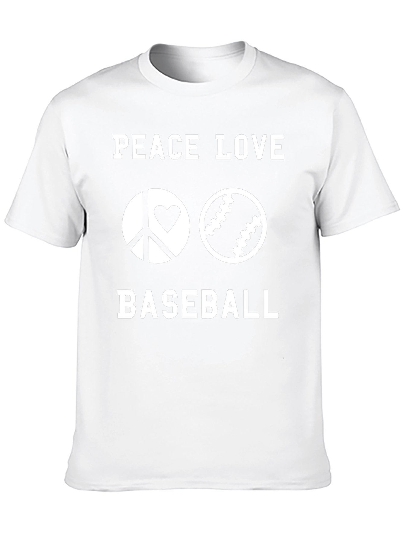 Peace Love Baseball T-Shirt